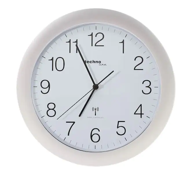 Technoline Funkwanduhr WT 8000 silber