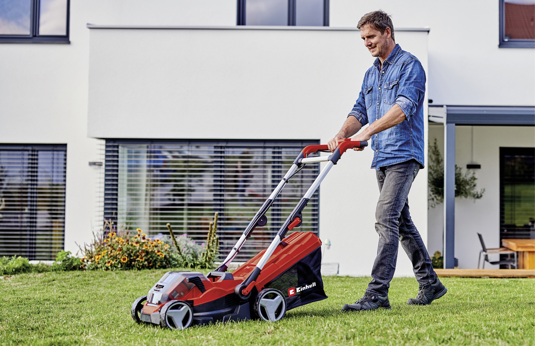 Einhell Akku Rasenmäher RASARRO 36/34 34 cm Schnittbreite Einhell Akku Rasenmäher RASARRO 36/34 34 cm Schnittbreite
