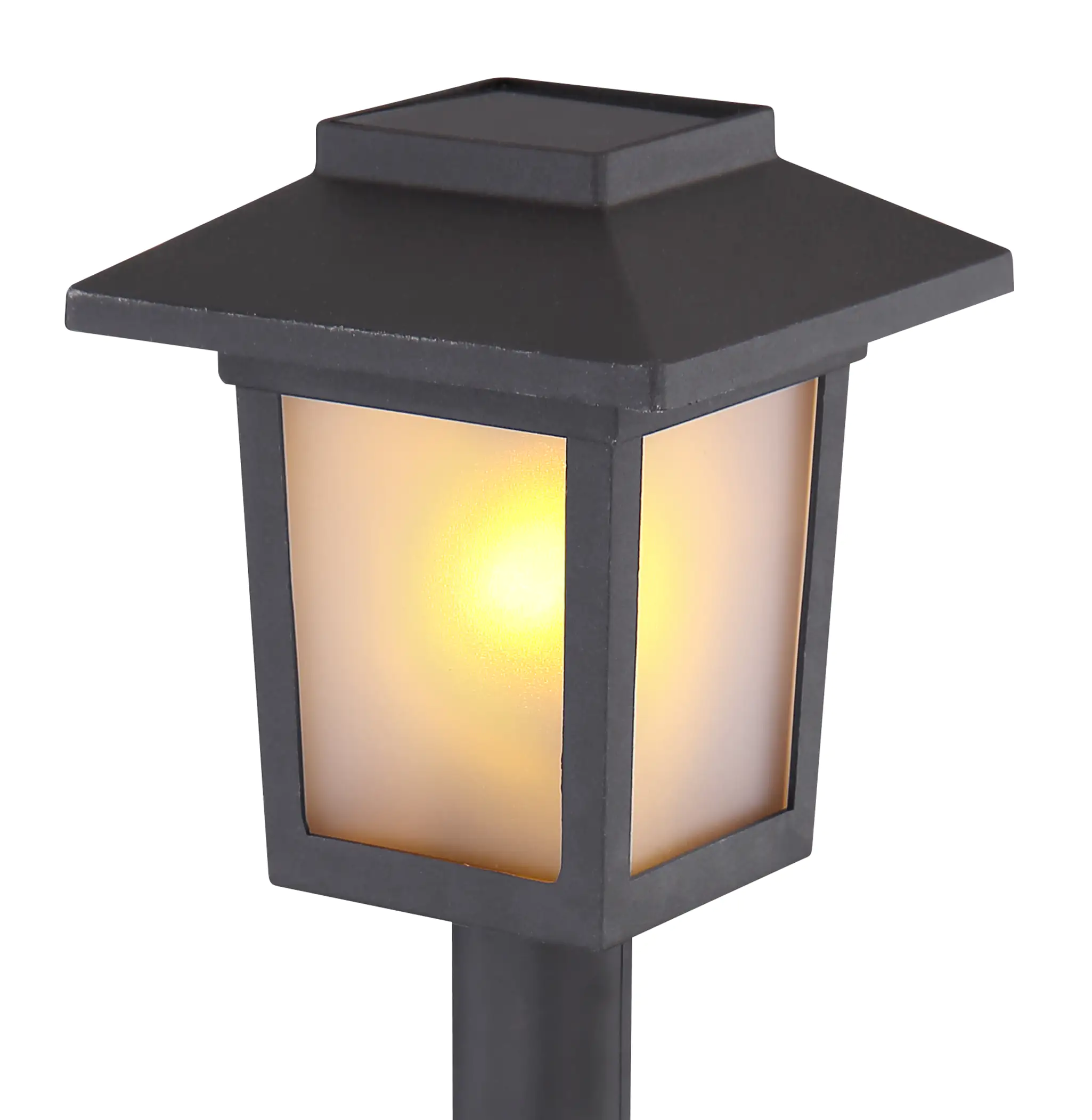 Globo Solarleuchte schwarz satiniert 3er Set