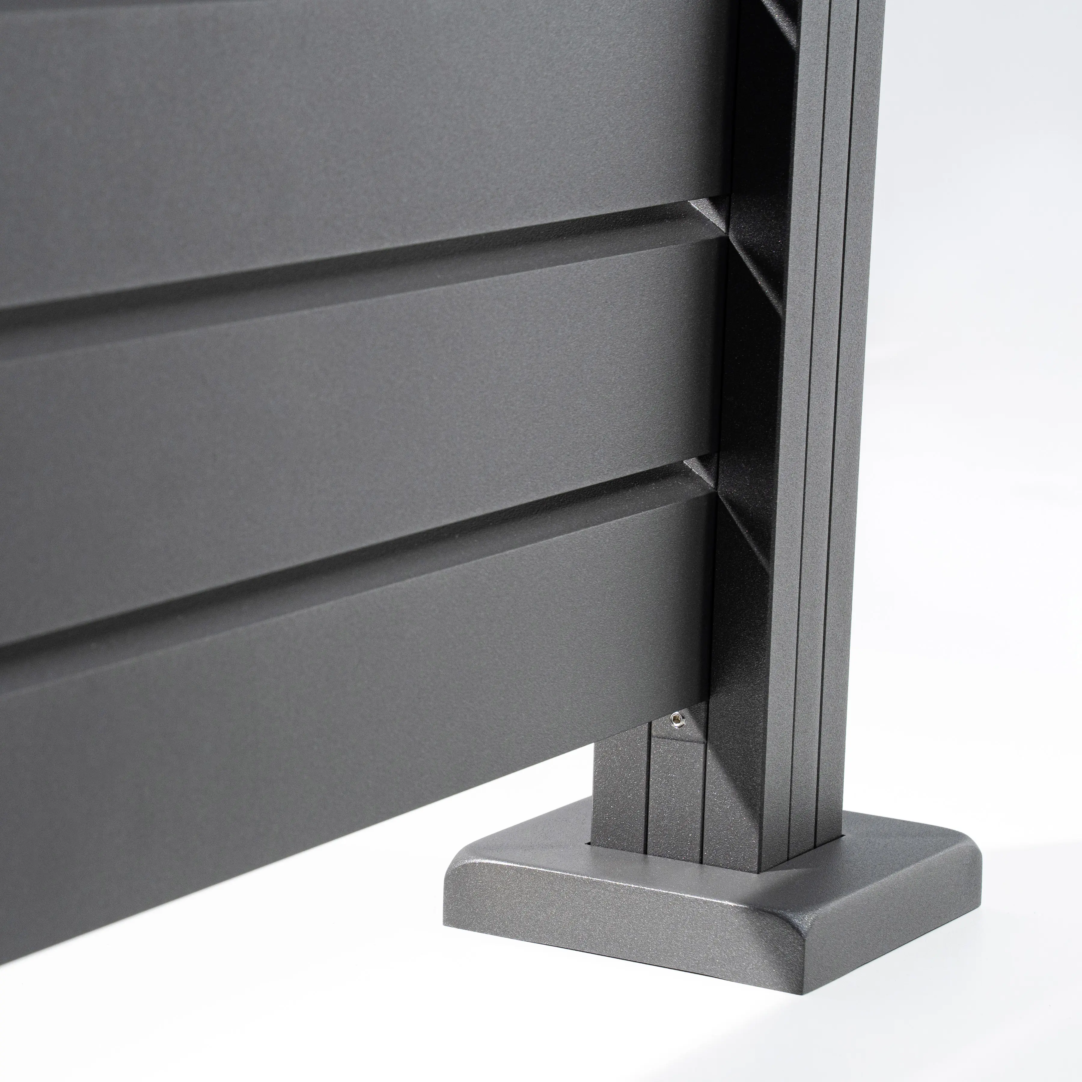 Ambiente Alu-Zaun Erweiterungsset Rhombus MINI 187 x 184,2 cm grau 