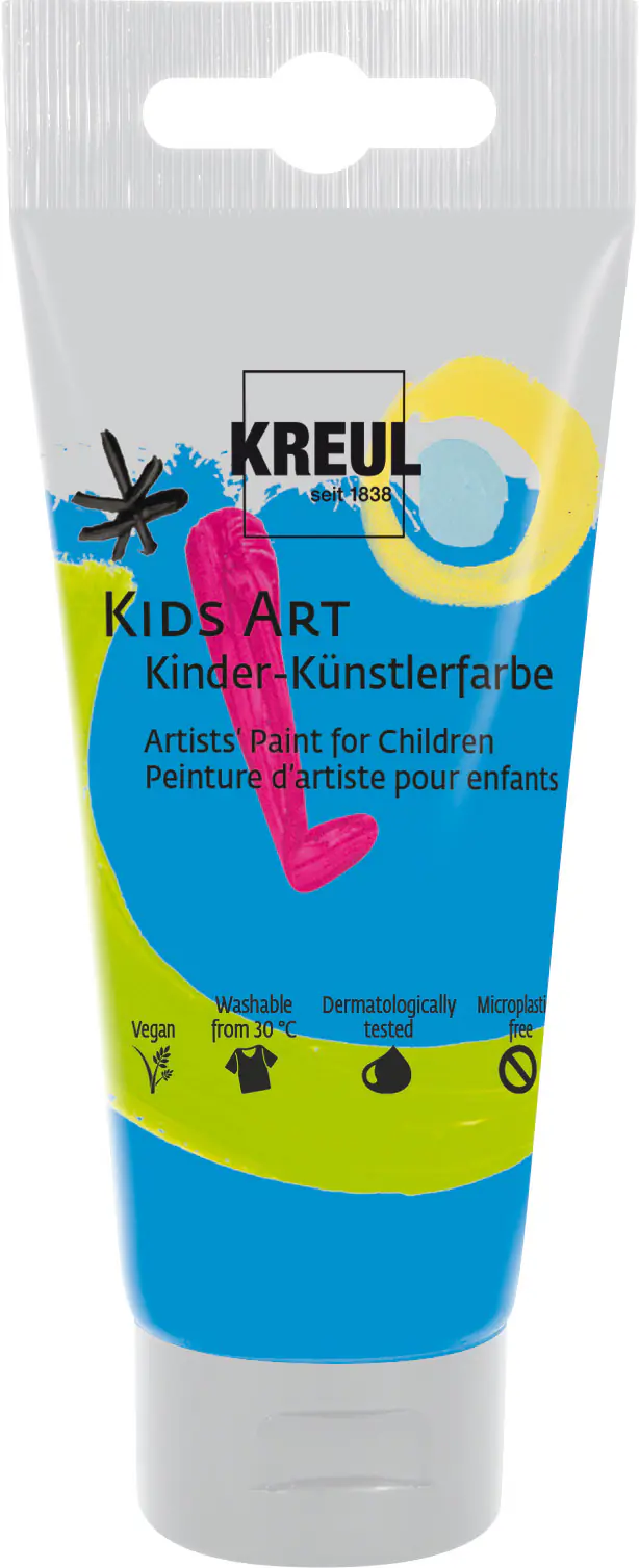 Kreul Kids Art Kinder-Künstlerfarbe primärblau Tube 75 ml