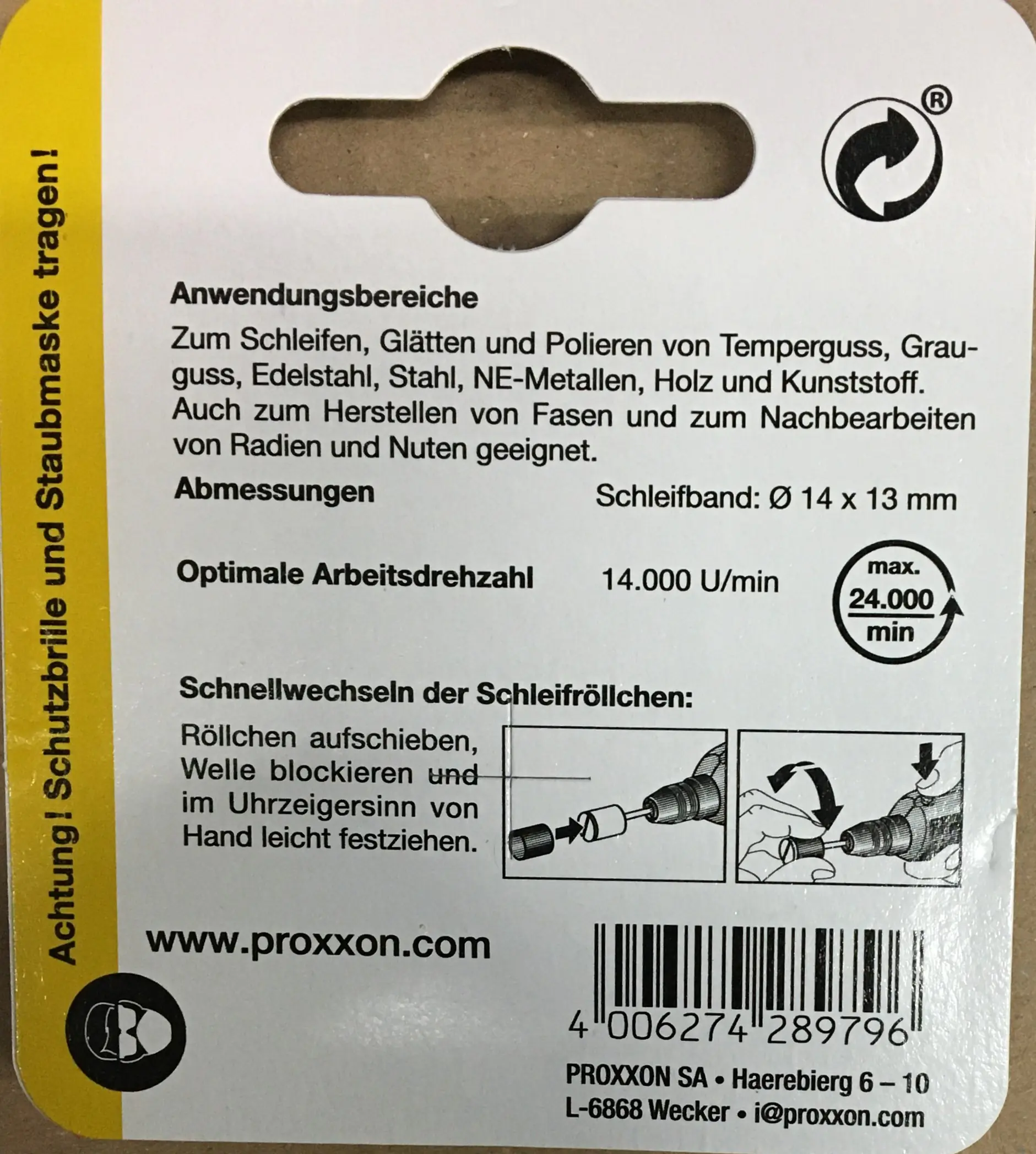 Proxxon Micromot Ersatzschleifbänder