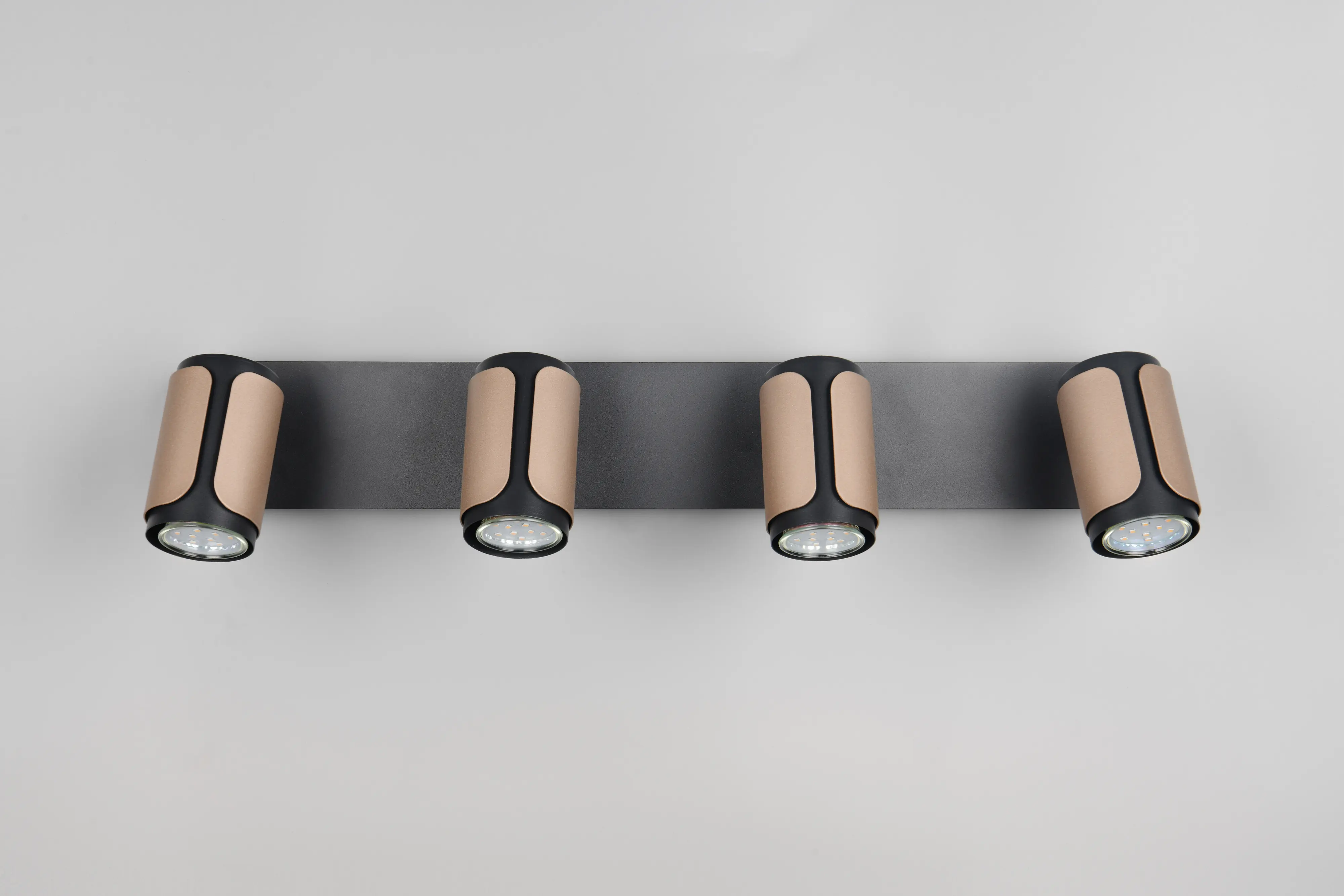 Trio Deckenstrahler  4er Spot Gillan GU10 schwarz coffee