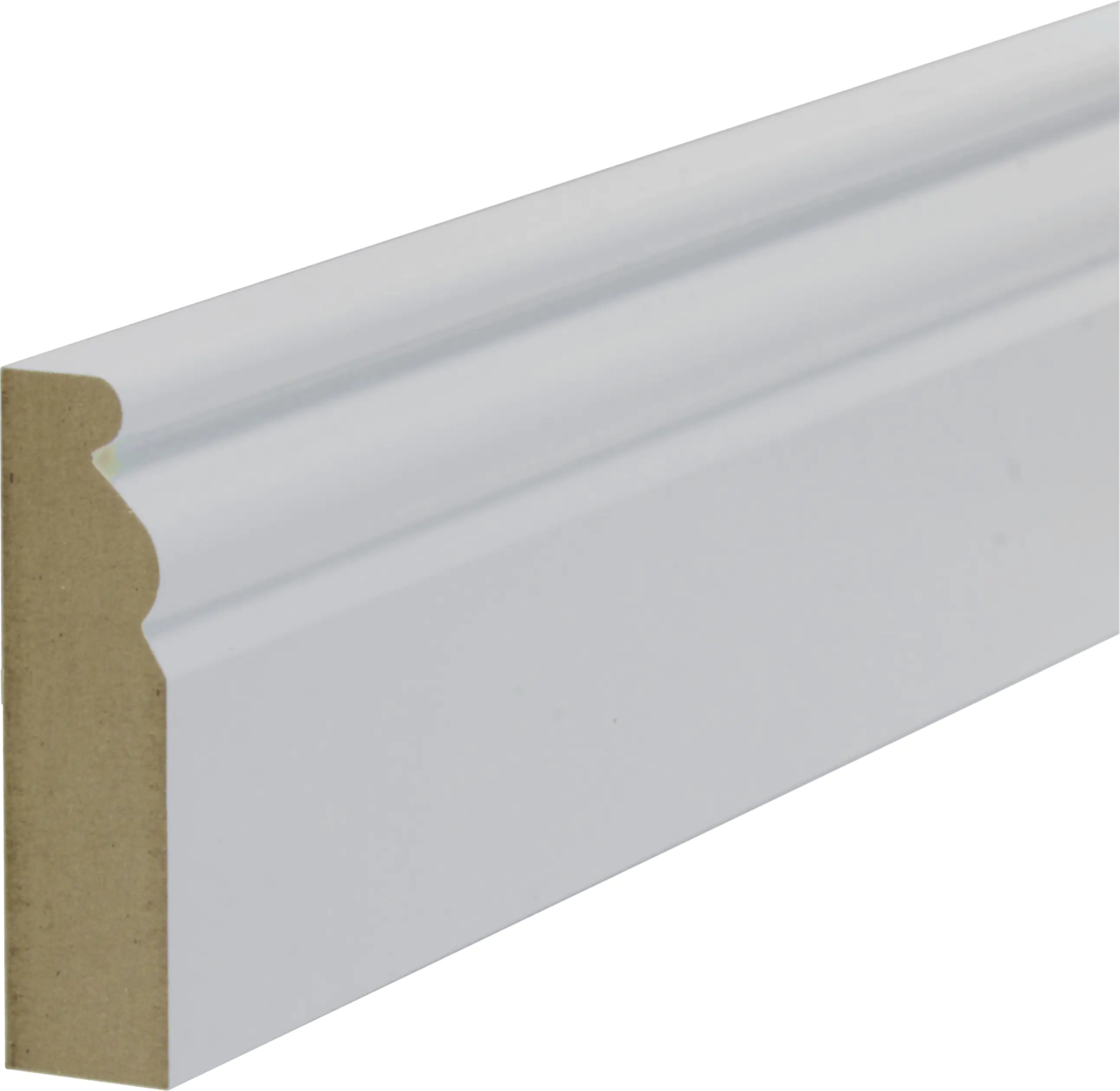 B.S. Bauprogramm Altbausockel 250 cm 70 x 18 mm weiß