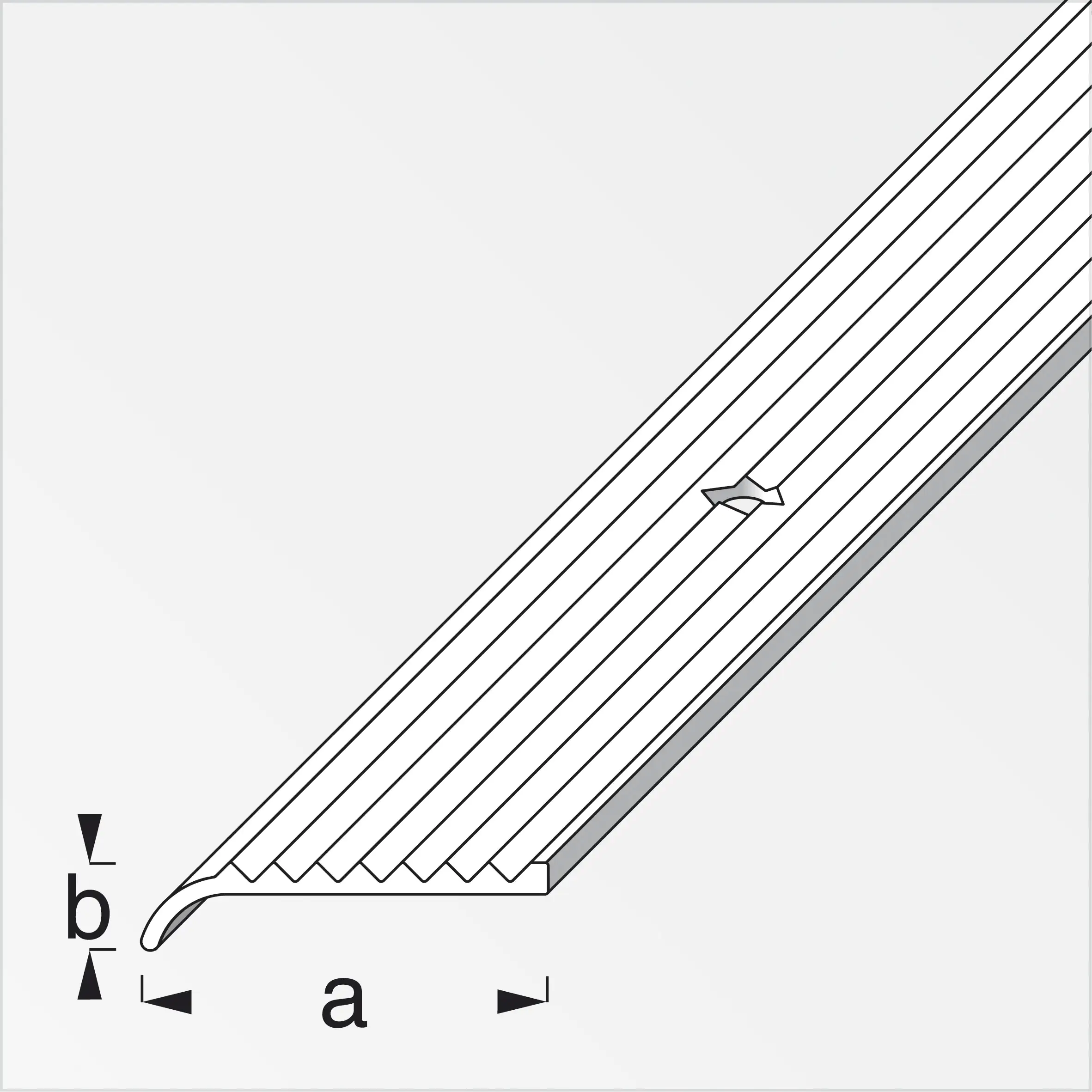 alfer Abschlussprofil 1 m, 25 x 6 mm Aluminium eloxiert messing alfer Abschlussprofil 1 m, 25 x 6 mm Aluminium eloxiert messing