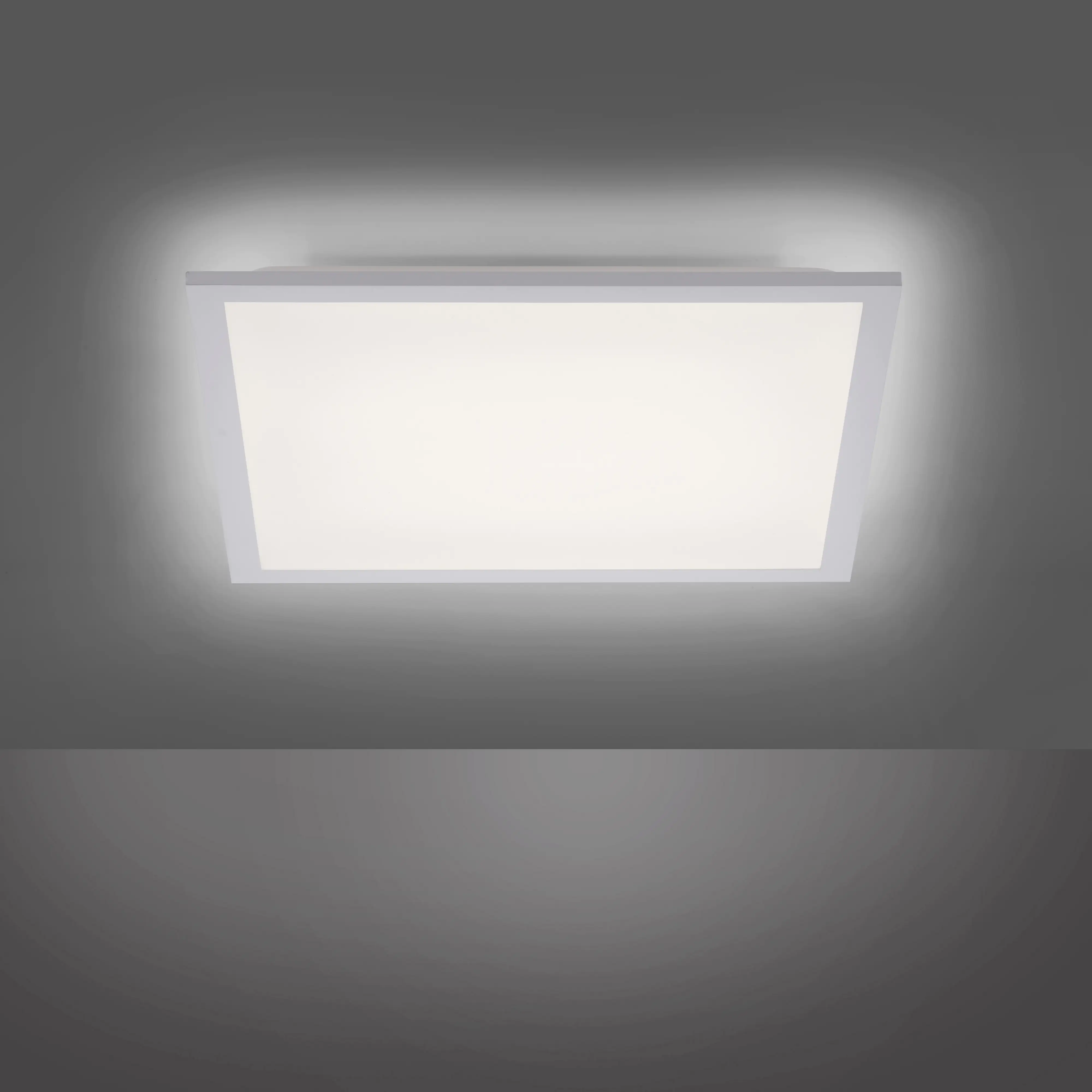 JustLight LED Deckenleuchte Flat weiß 45 x 45 cm Backlight 22 W