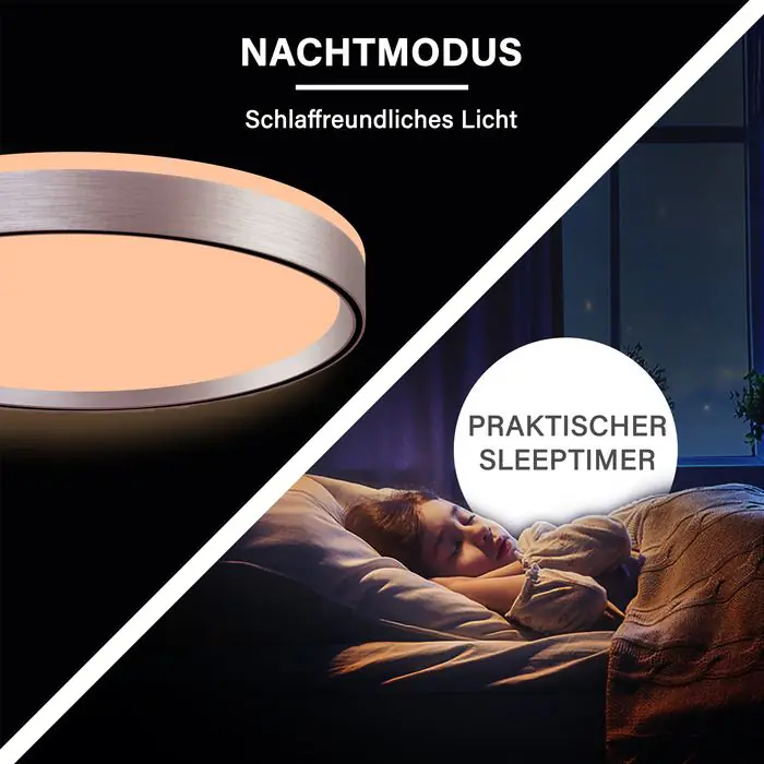 MegaLight LED-Deckenleuchte Shining Pluto Rosé Ø48 cm dimmbar