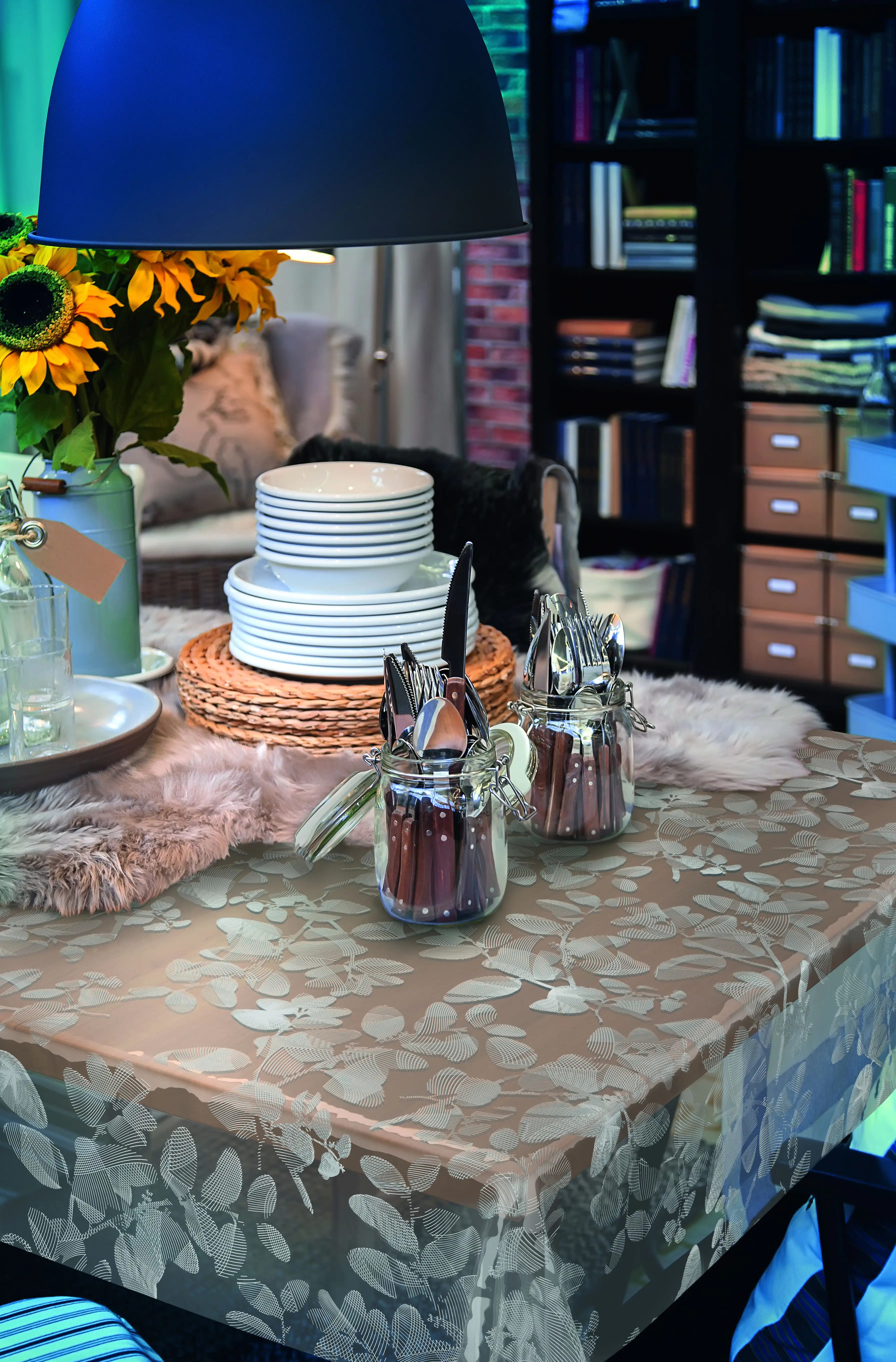 d-c-table Tischbelag Paradiso Sally transparent, 140 cm