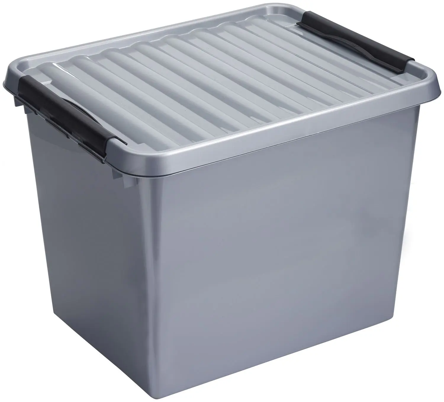 Sunware Aufbewahrungsbox Q-line 52L metallfarbig schwarz 50 x 40 x 38 cm Sunware Aufbewahrungsbox Q-line 52L metallfarbig schwarz 50 x 40 x 38 cm