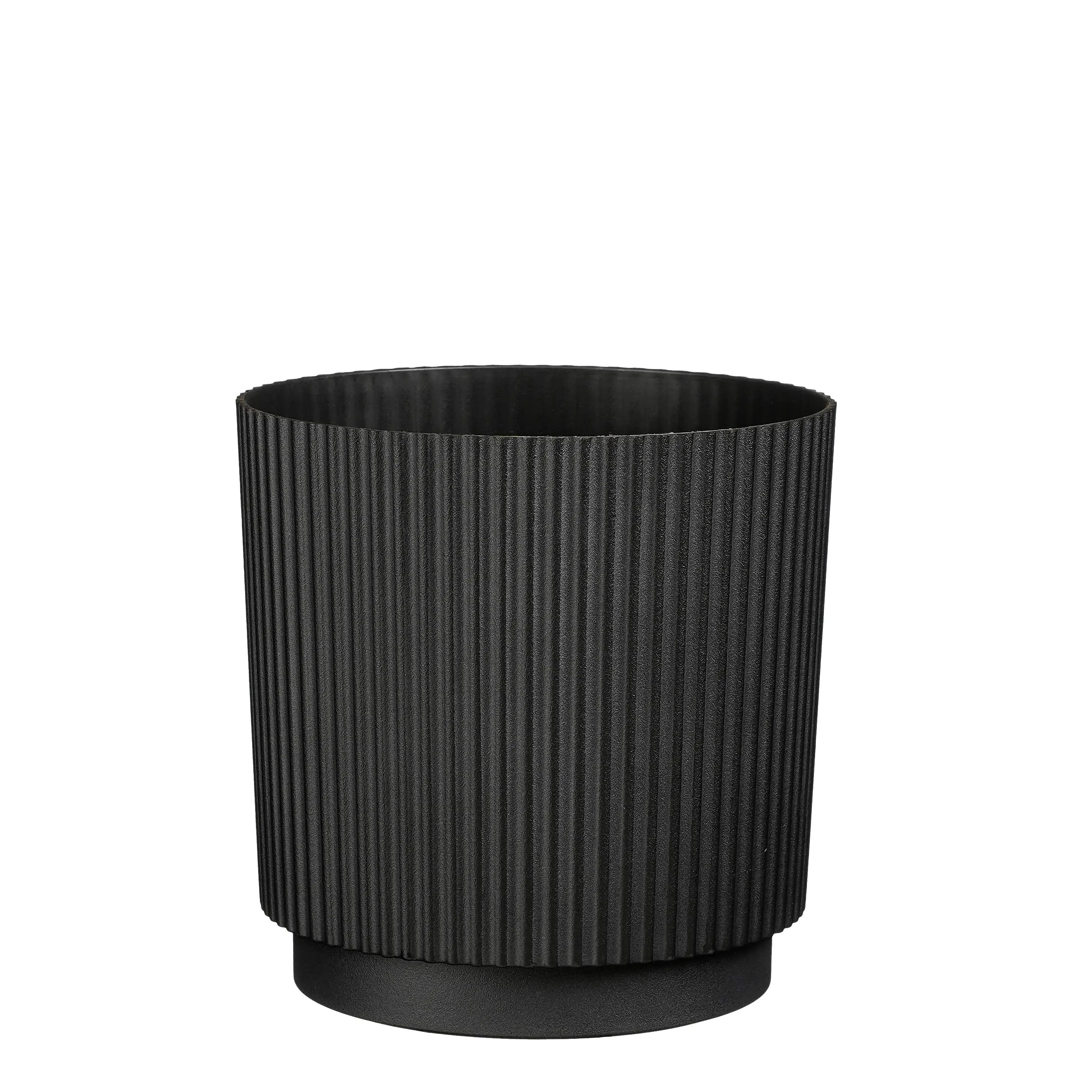 Mica Decorations Übertopf Ibarra Kunststoff schwarz Ø 25 cm