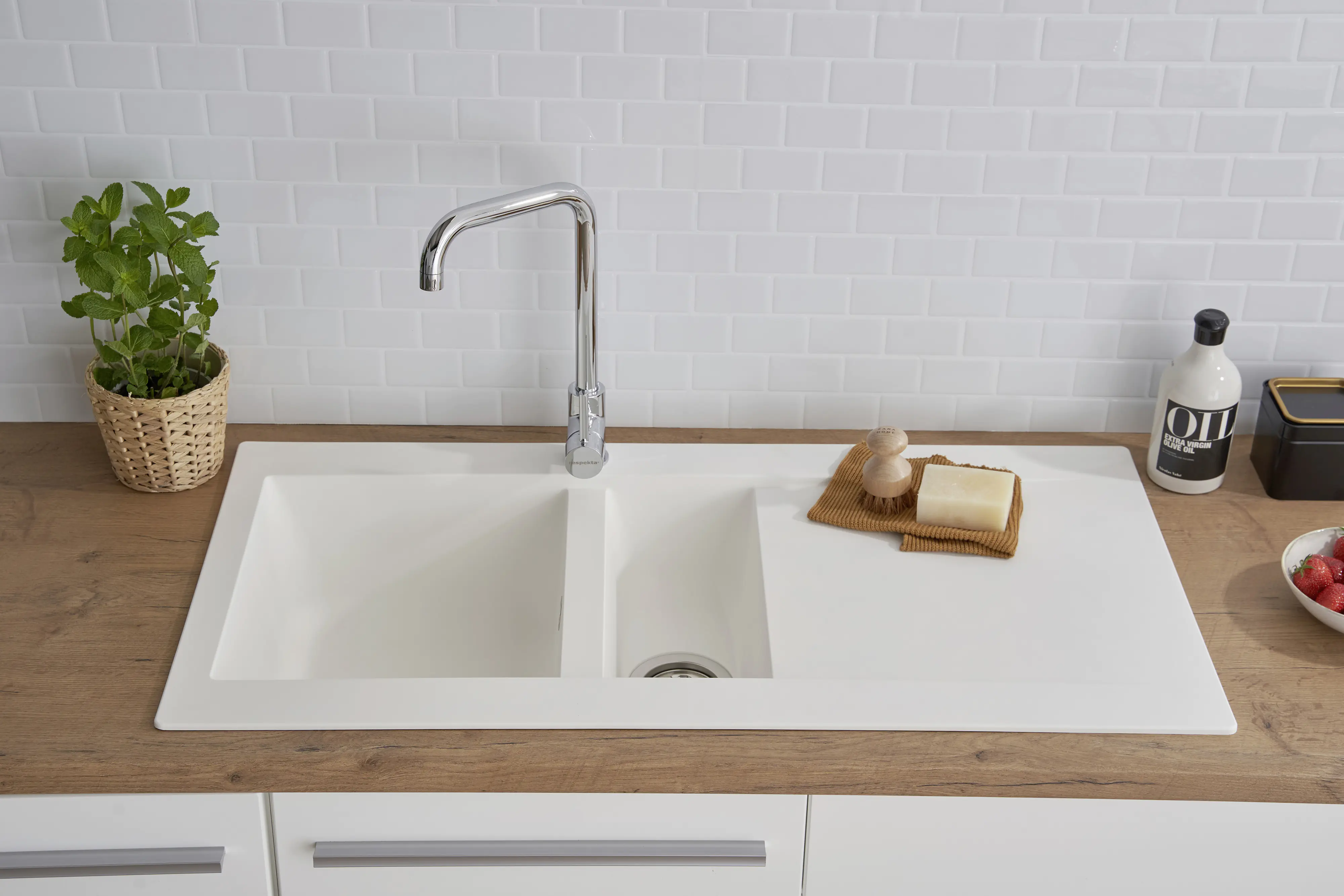 respekta Mineralite Einbauspüle DENVER100X50W respekta Mineralite Einbauspüle DENVER100X50W