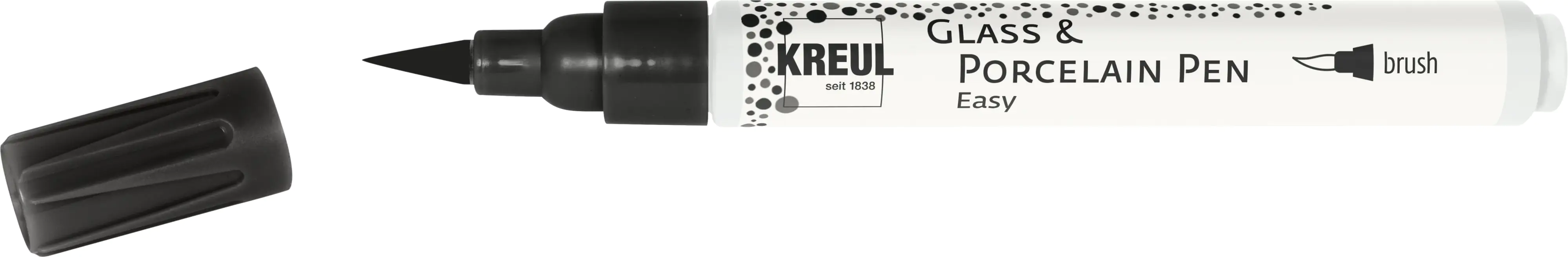 Kreul Glass & Porcelain Pen Easy brush schwarz 1 - 2 mm Kreul Glass & Porcelain Pen Easy brush schwarz 1 - 2 mm