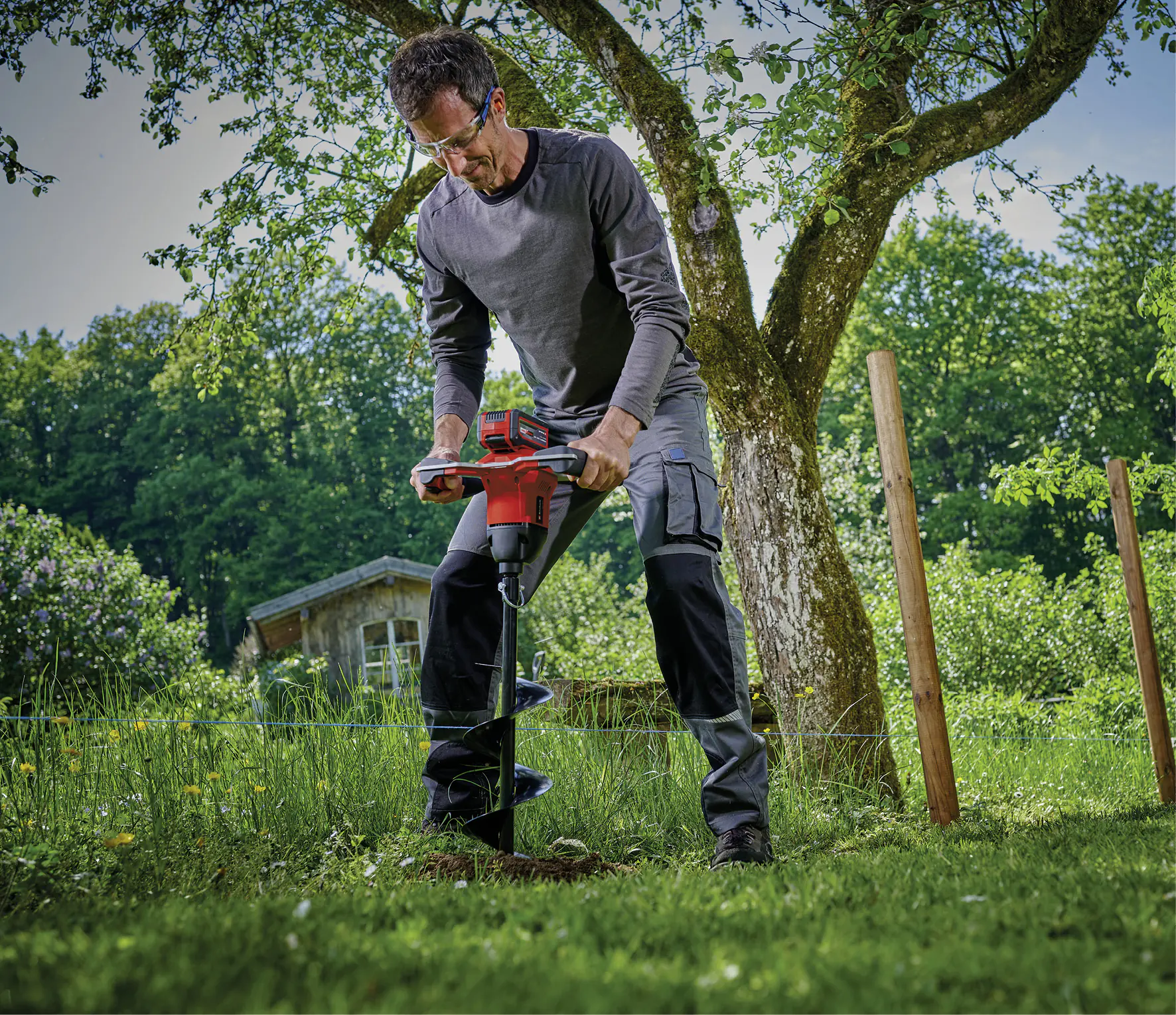 Einhell Power X-Change Akku-Erdbohrer GP-EA 18/150 Li BL-Solo