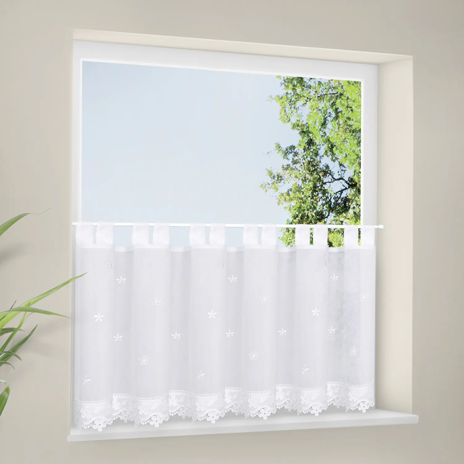 Schlaufenpanneau offwhite 150 x 50 cm