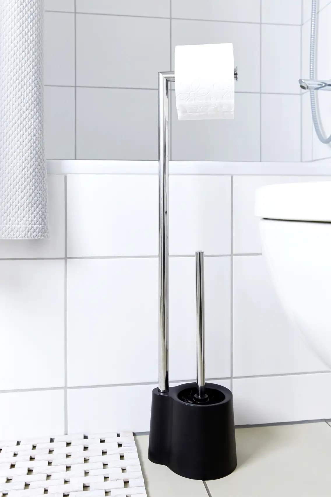 Wenko Stand WC-Garnitur Avola schwarz