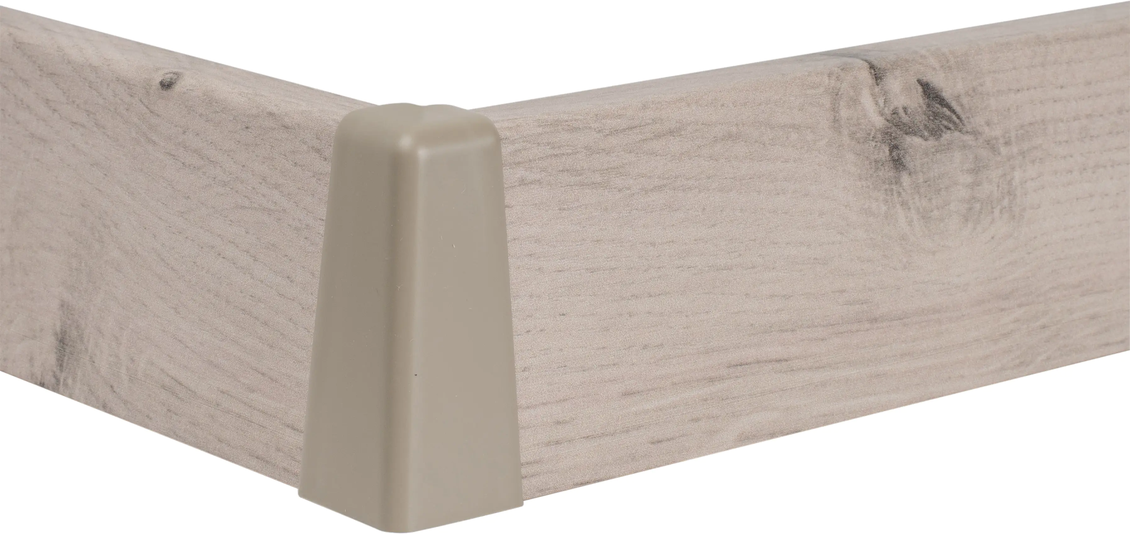 Classen Außenecke für Clip-Laminatleiste foliert 19 x 58 mm Kieselgrau uni