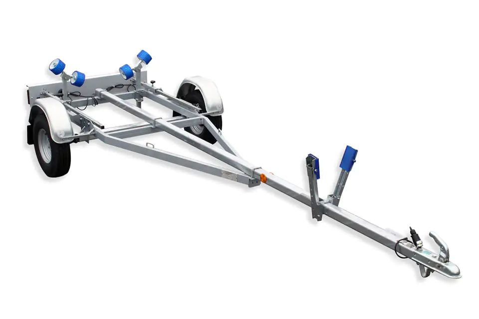 TPV Bootstrailer BA 550-R mit Doppelrollen ungebremst 550kg für Bootslänge bis zu 4,50m