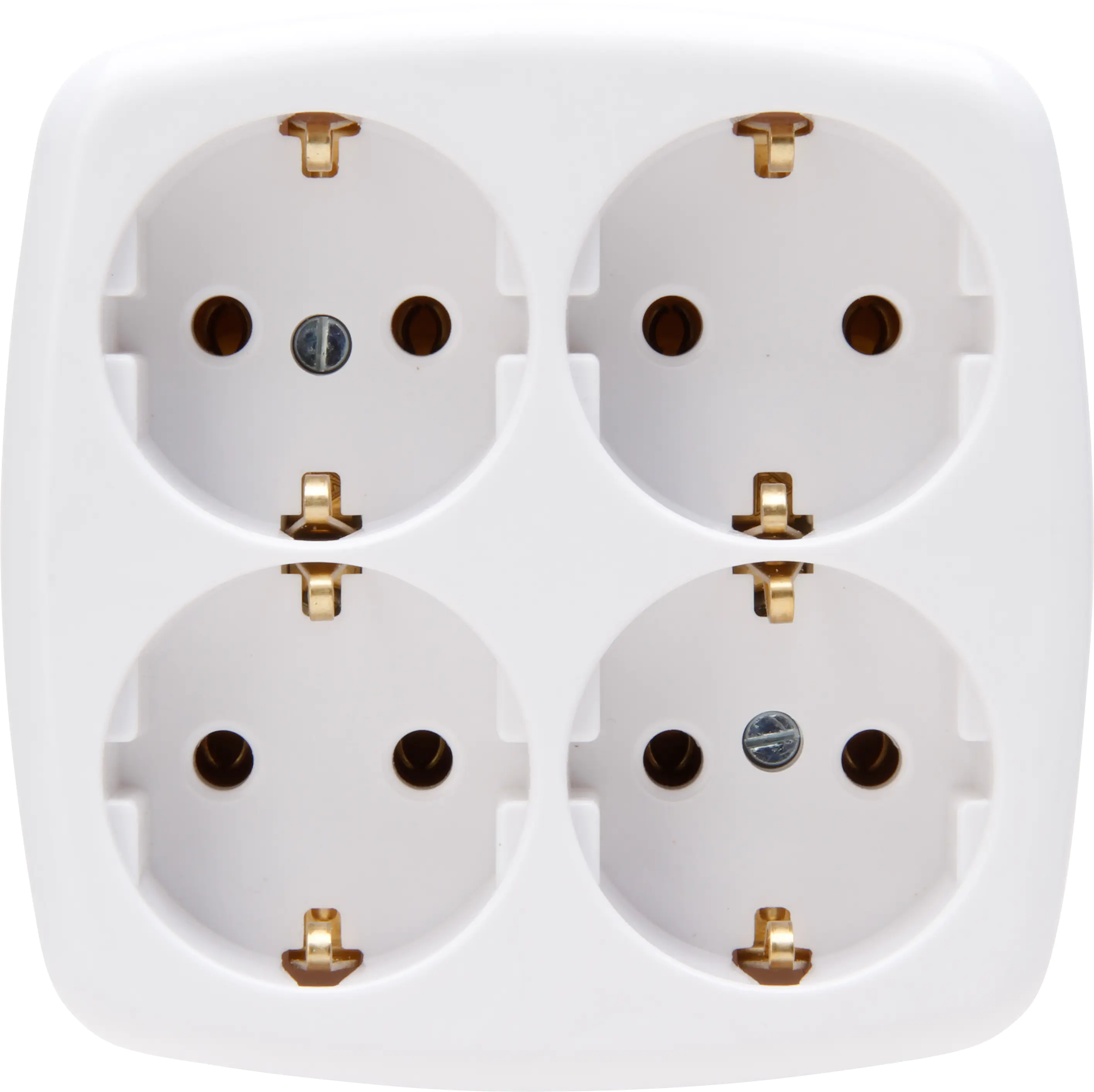 Kopp 4-fach Steckdose ohne Kabel Athenis weiß 121001009