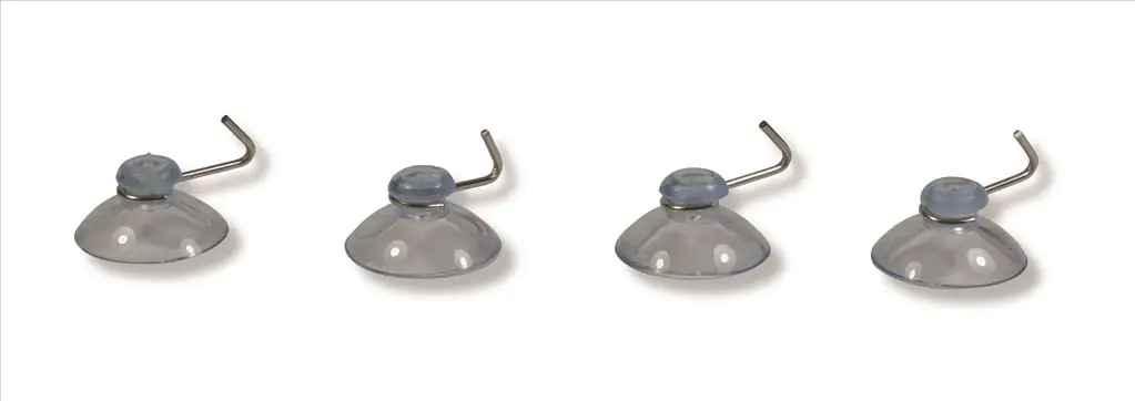 Riffelmacher Saugnapf mit Metallhaken 10 Stück