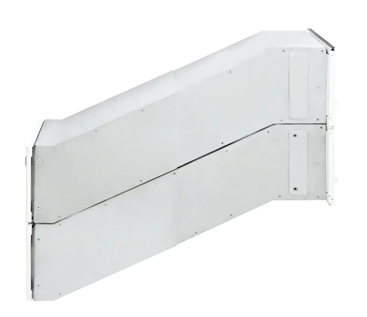 Burg Wächter Durchwurfbriefkasten verzinkt weiß 130 x 260 x 490 mm