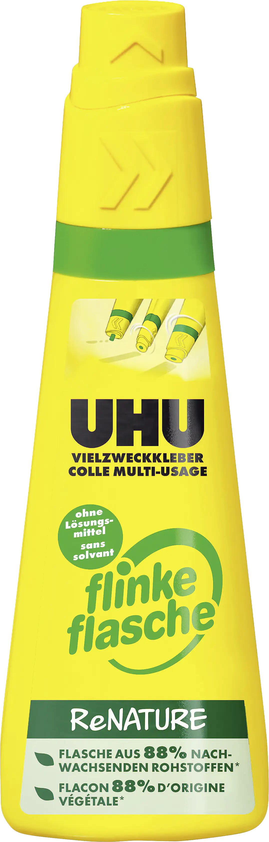 UHU Vielzweckkleber Flinke Flasche 100 g, ohne Lösungsmittel