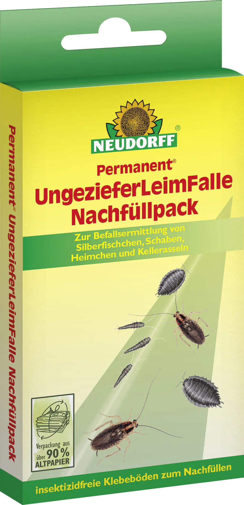 Permanent Nachfüllpack für Ungezieferköderbox 4 Klebeböden