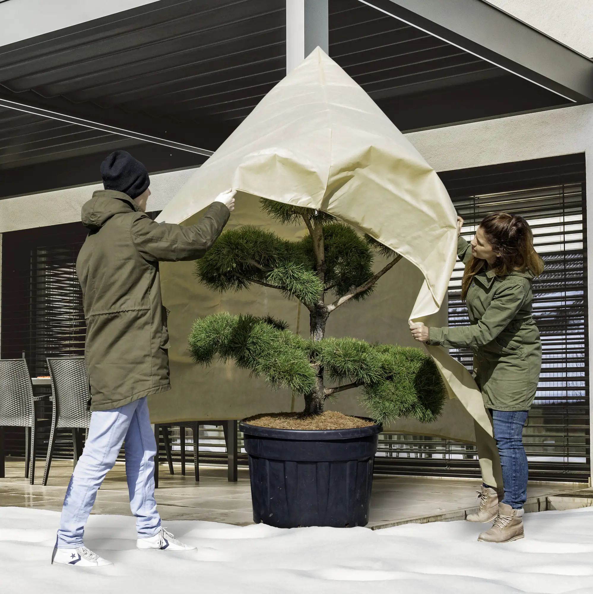 Windhager Vlieshaube Super-Protect XXL 2 x 2,4 m, beige