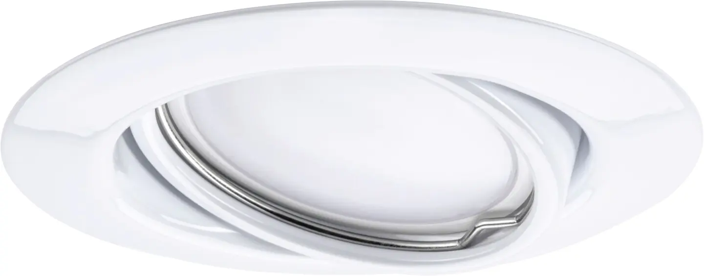 Paulmann LED Einbauleuchte Base weiß Ø 9 cm schwenkbar GU10, warmweiß