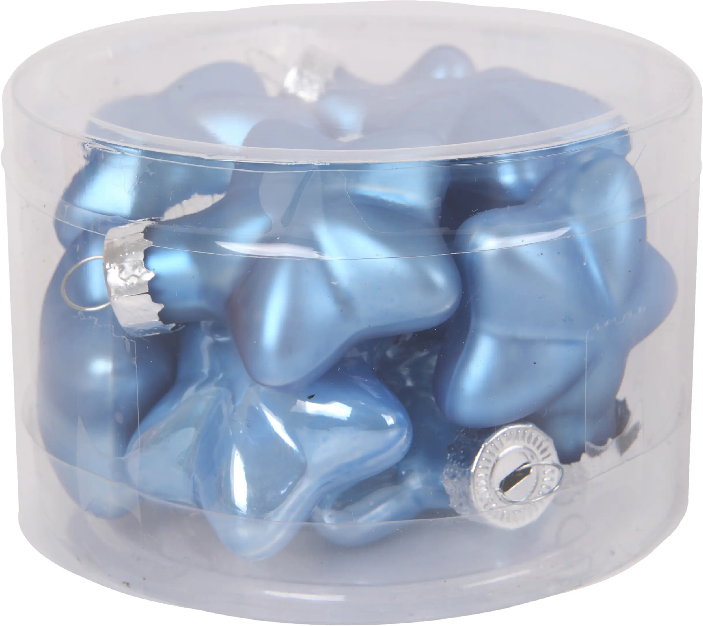 TrendLine Weihnachtskugeln aus Glas Sterne Ø 4 cm sky blue 12 Stück TrendLine Weihnachtskugeln aus Glas Sterne Ø 4 cm sky blue 12 Stück