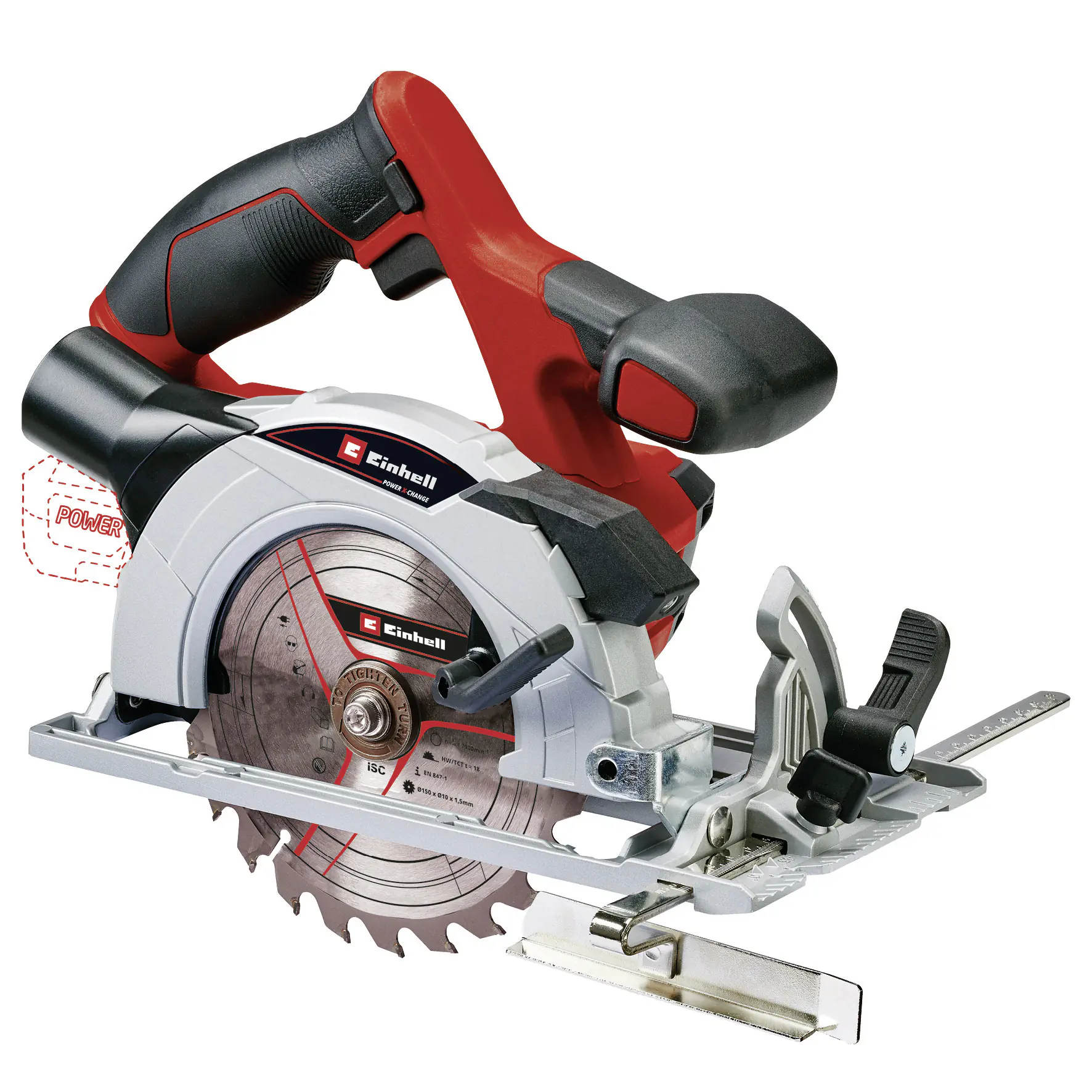 Einhell Akku-Handkreissäge TE-CS 18/150 Li Solo 18 V Einhell Akku-Handkreissäge TE-CS 18/150 Li Solo 18 V