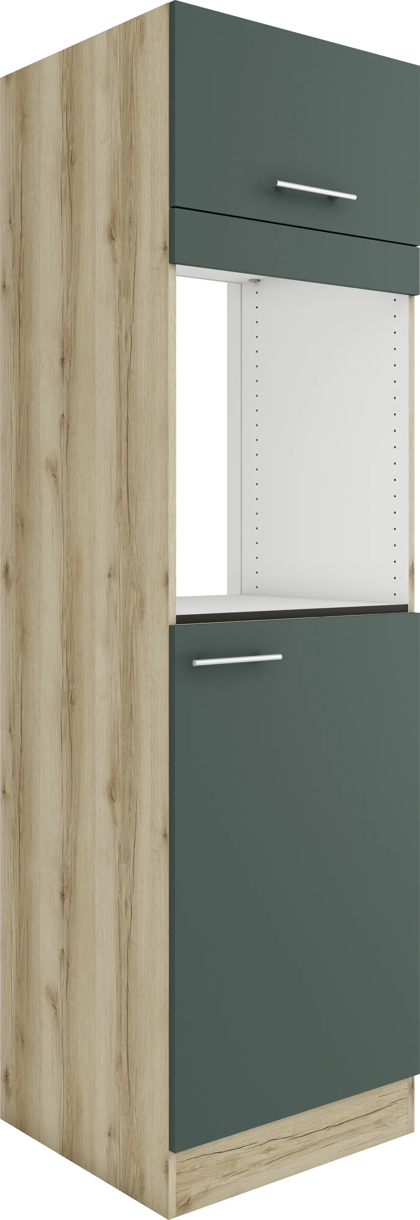 Optifit Hochschrank Savona 405 steingrün/eiche 60 cm