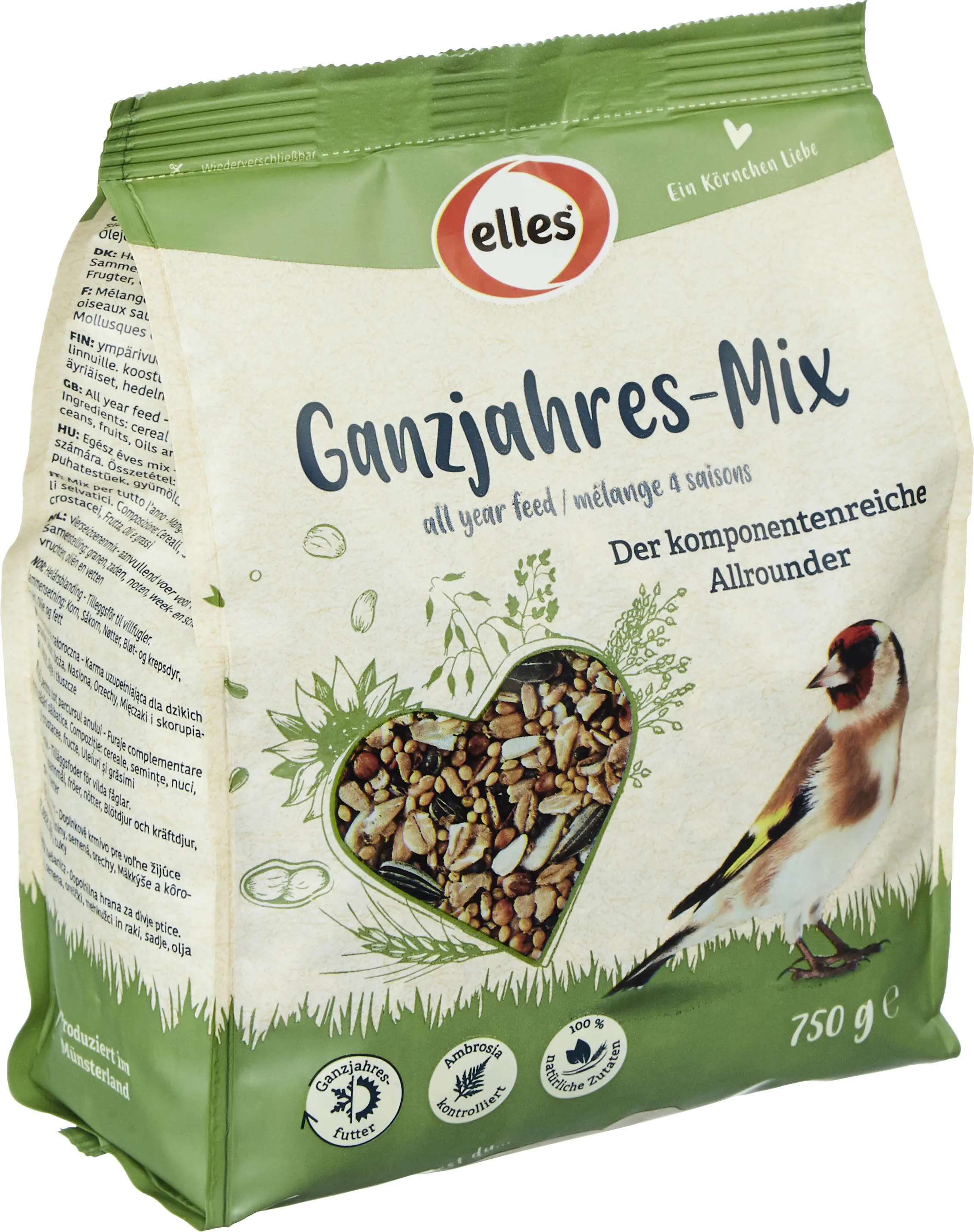 Elles Wildvogelfutter Ganzjahres-Mix 750 g