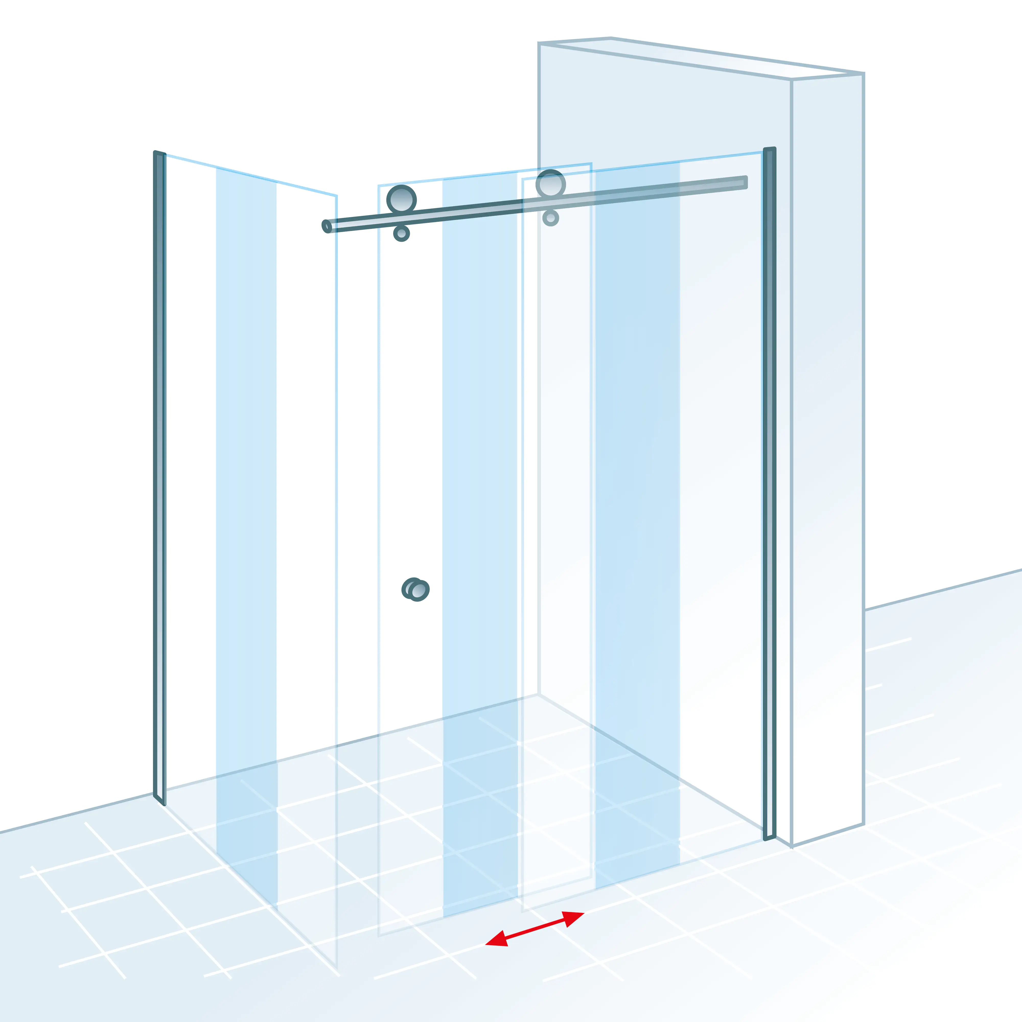 Schulte Schiebetür Seitenwand 90 x 120 x 200 cm MasterClass