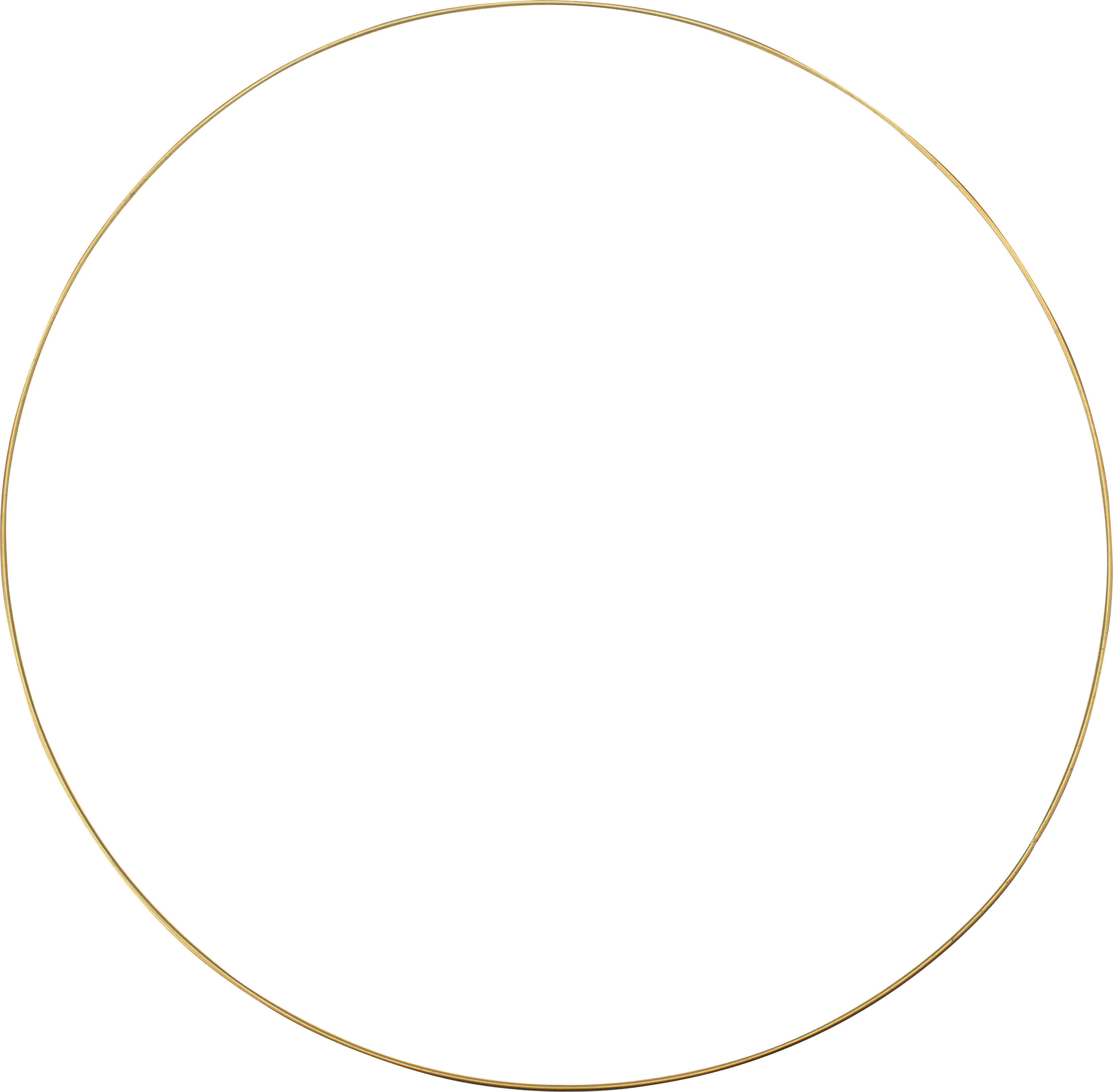 Glorex Metallring goldfarben 60 cm Farbe: goldfarben