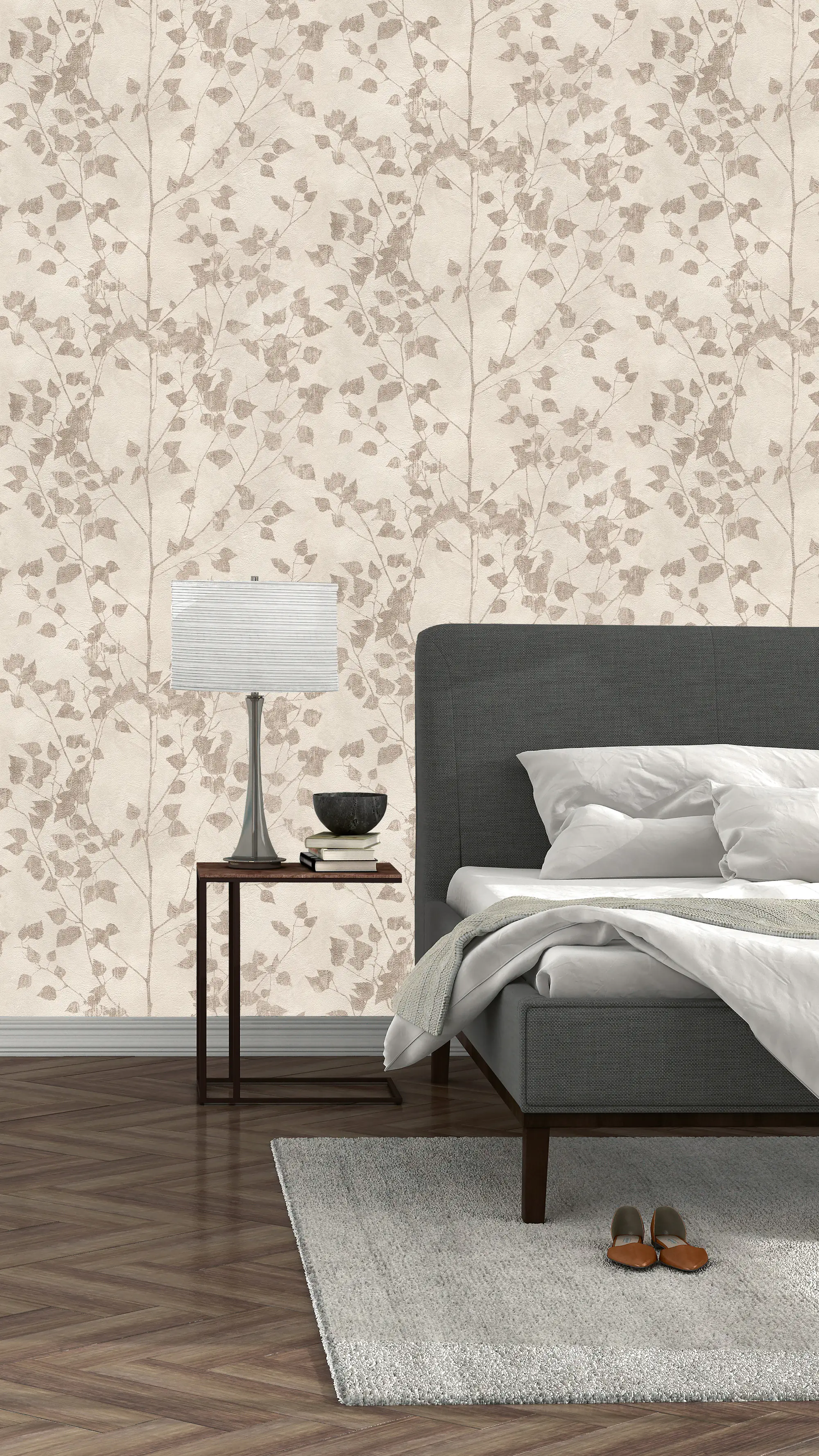 4000441416626_3 Rasch Vinyltapete 416626 Finca floral beige 10,05 x 0,53 m