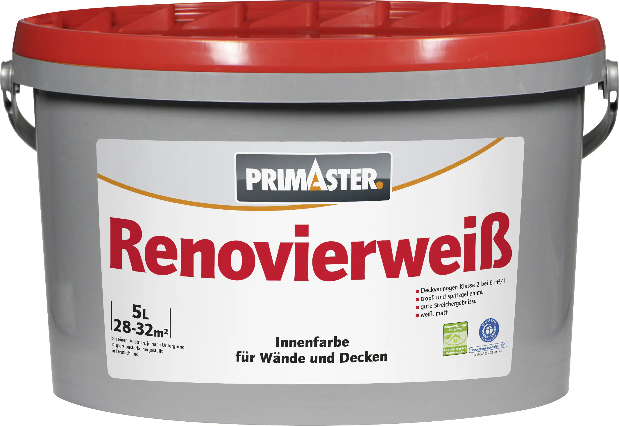 Primaster Renovierweiß konservierungsmittelfrei 5 L