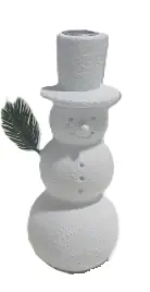 TrendLine Dekofigur Schneemann Zement 20 x 8 cm