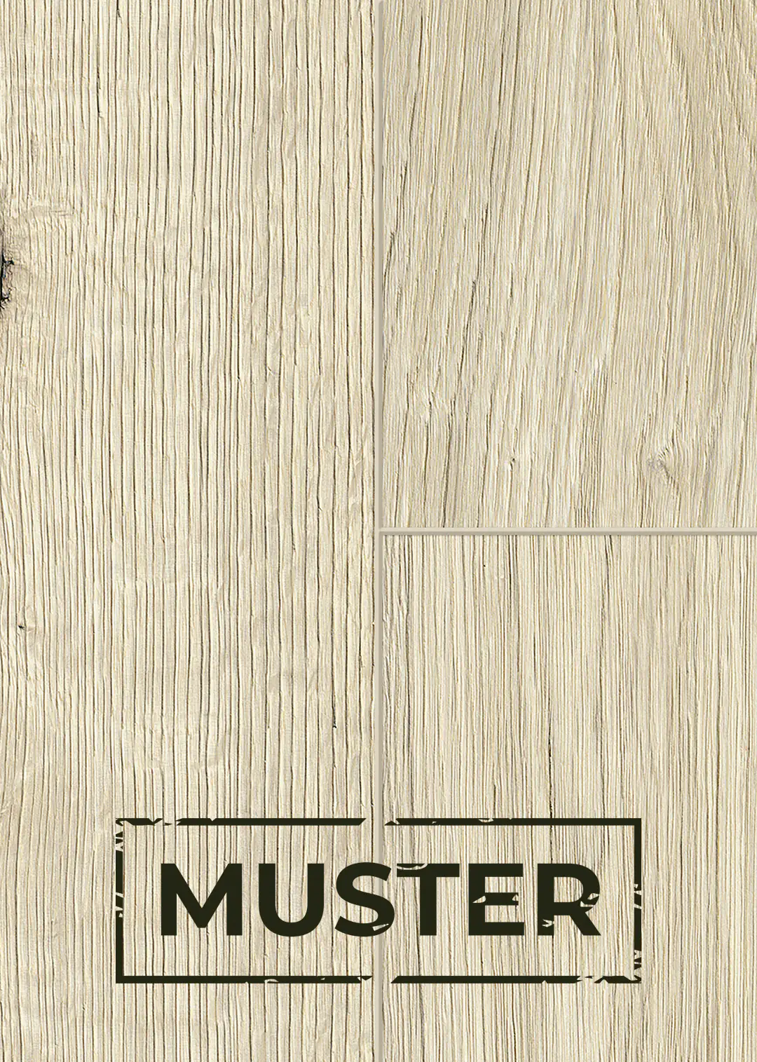 Classen Handmuster Laminat Megaloc Aquaprotect XL Eiche greige hell LHD