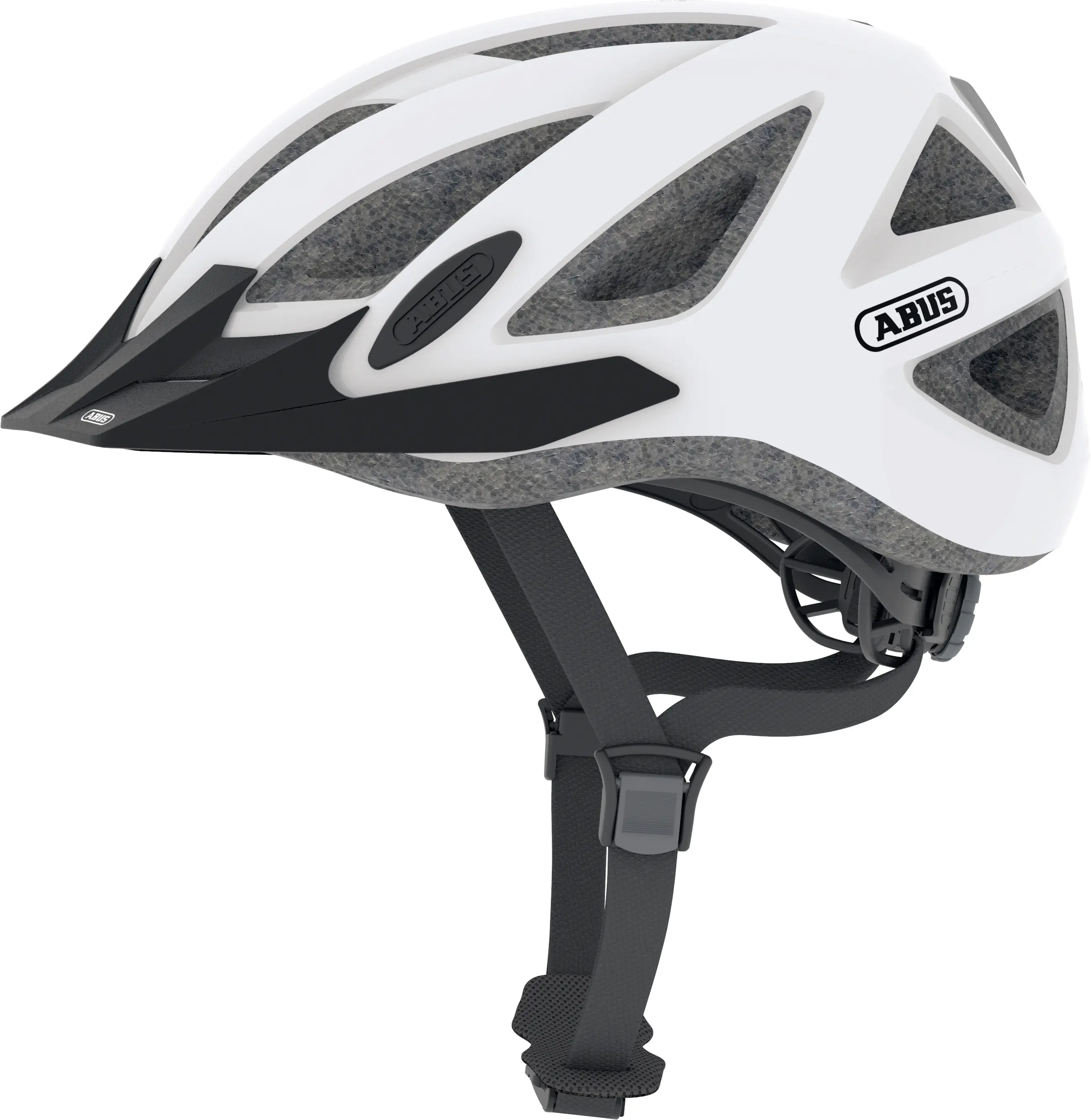 Abus Fahrradhelm City Pro Größe M shiny white