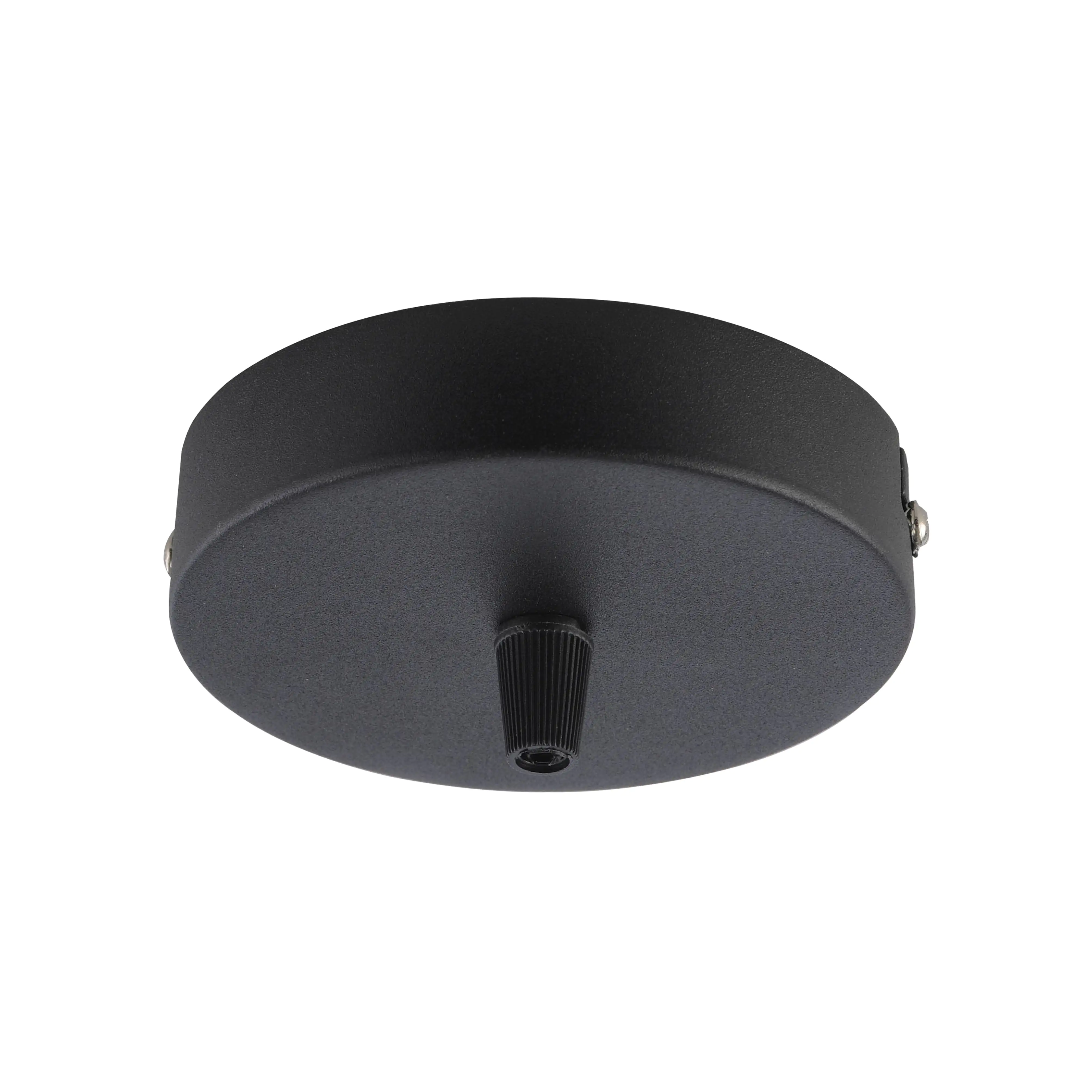 JustLight Lampenbaldachin 1-flammig schwarz 10 x 2,5 cm