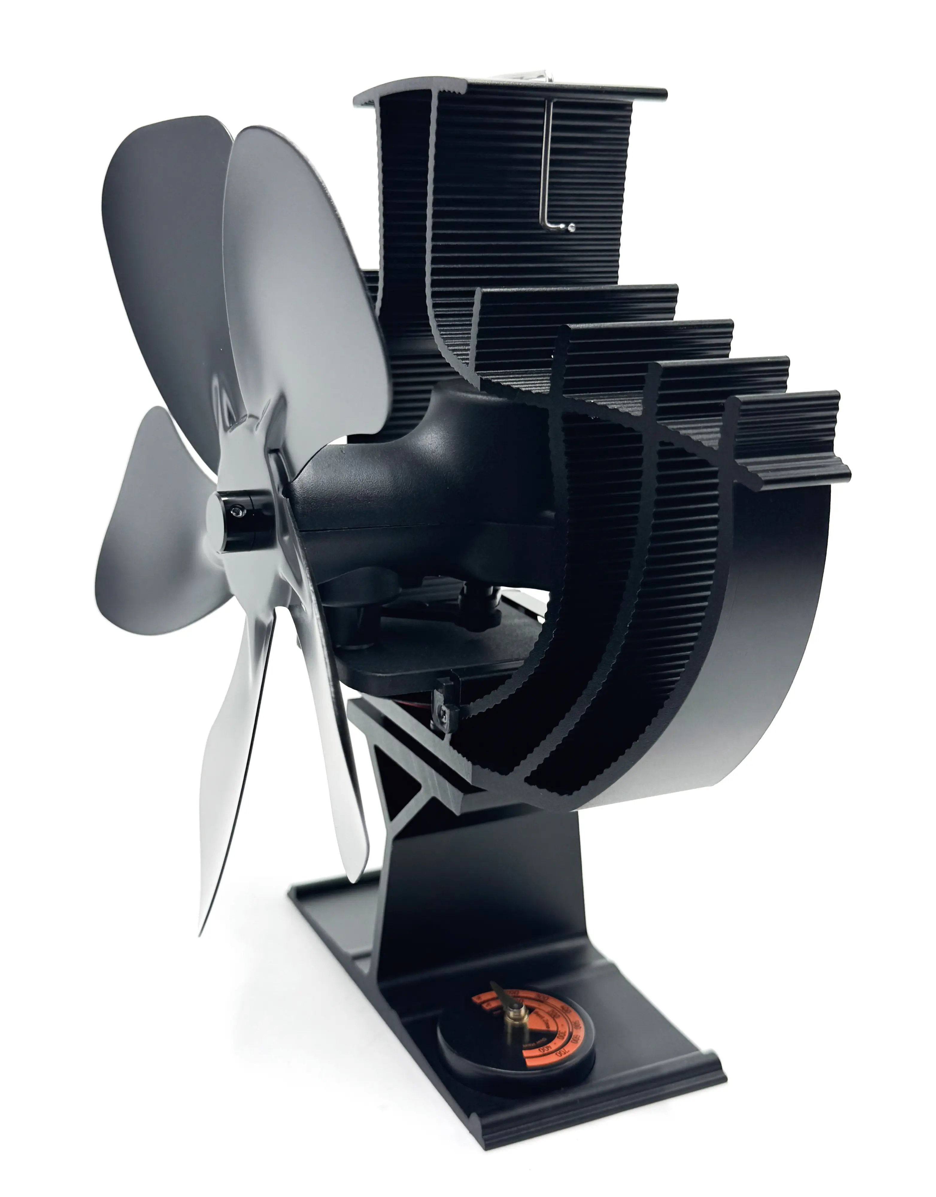 Primaster Ofenventilator stromlos 22,8 x 20 cm schwarz