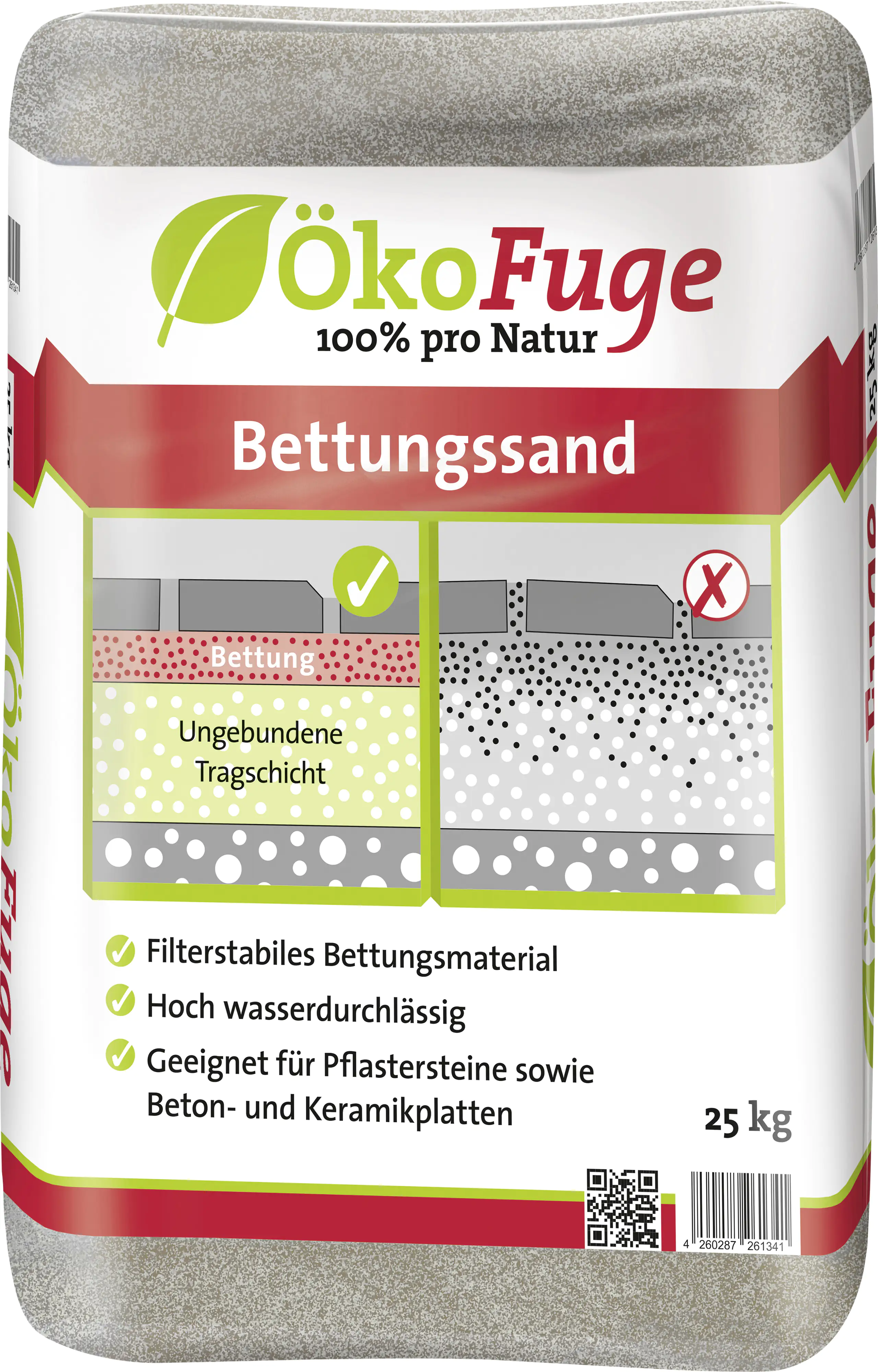 ÖkoFuge Bettungssand 0,1 - 5 mm 25 kg ÖkoFuge Bettungssand 0,1 - 5 mm 25 kg