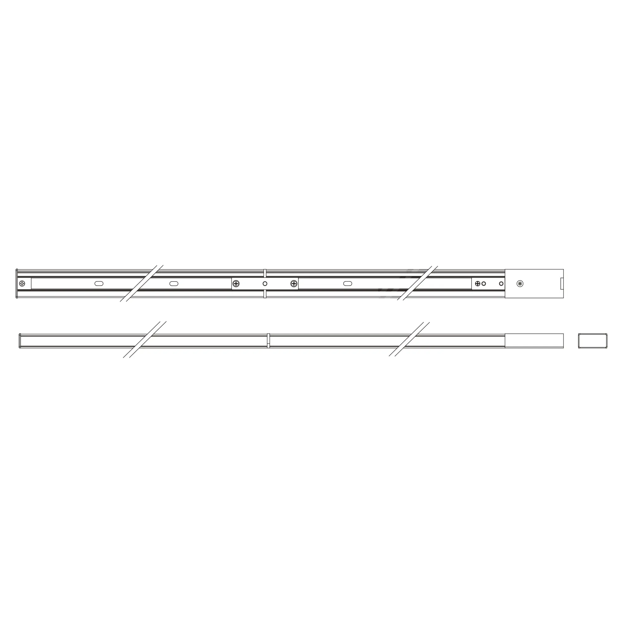 Philips EasyLink Trägerschienen 2 x 1 m mit Stromzufuhr weiß Philips EasyLink Trägerschienen 2 x 1 m mit Stromzufuhr weiß