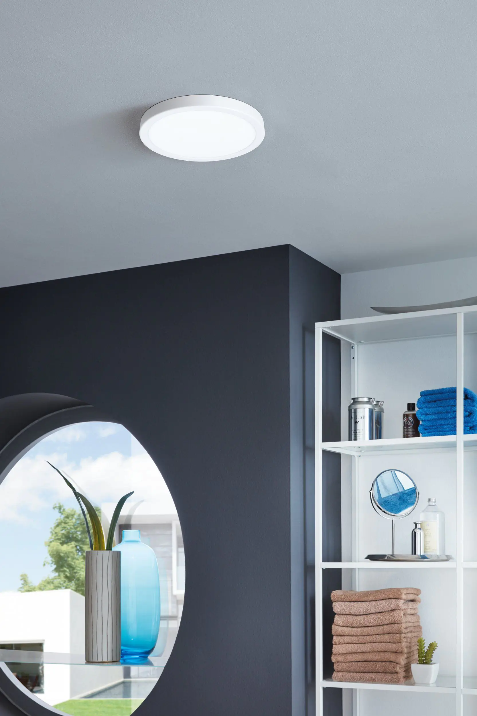 Eglo LED Aufbauleuchte Fueva 5 weiß Ø 21 cm warmweiß