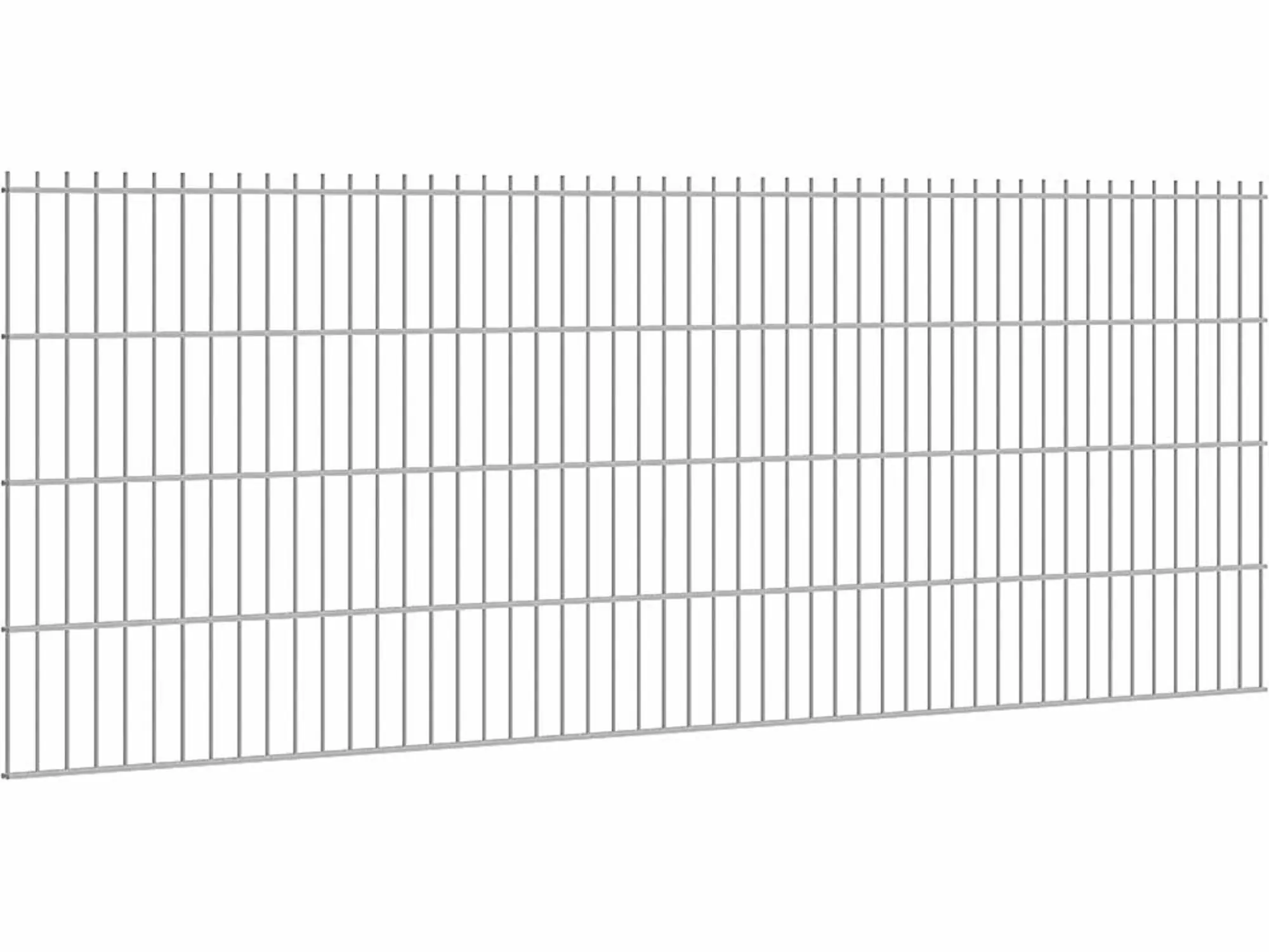 Floraworld Doppelstabmatten-Zaun Premium 251 x 83 cm feuerverzinkt 8/6/8