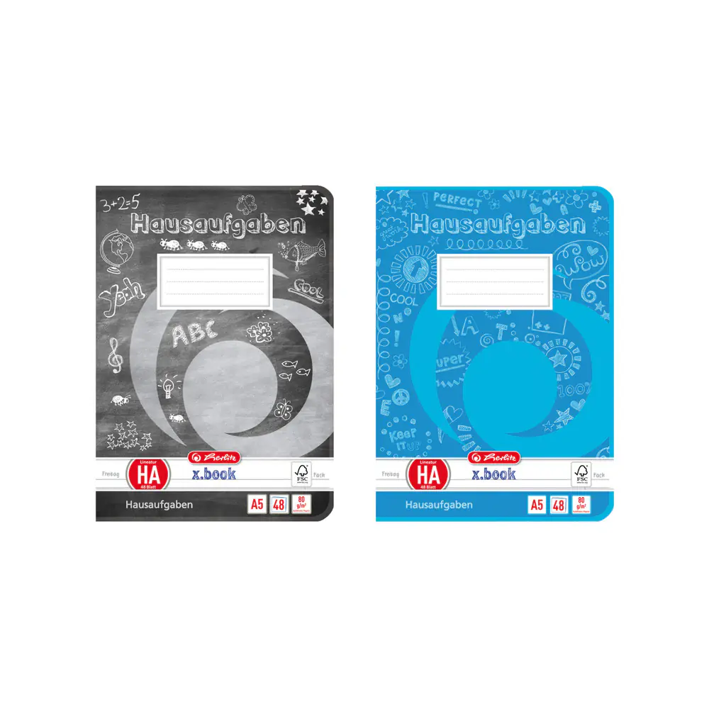 herlitz Aufgabenheft A5 48 Blatt