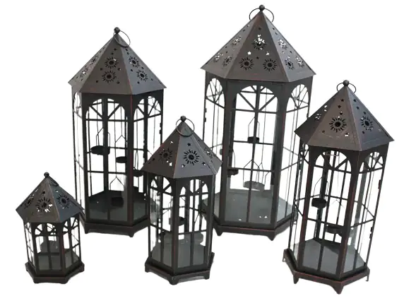 Lensing Laterne aus Metall  41 cm