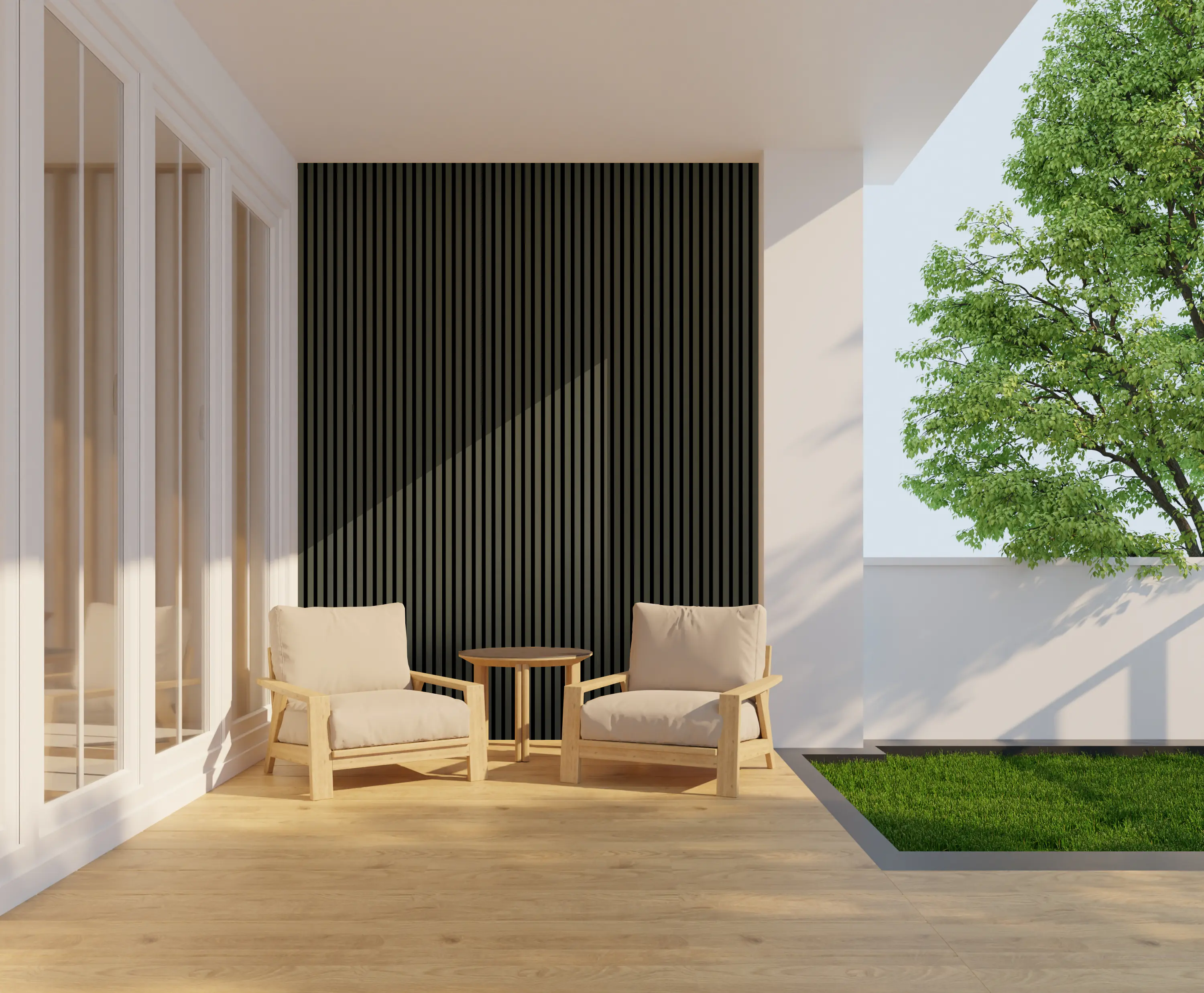 Neuhofer Akustikpaneel 240 x 56,5 x 1,7 cm bronze