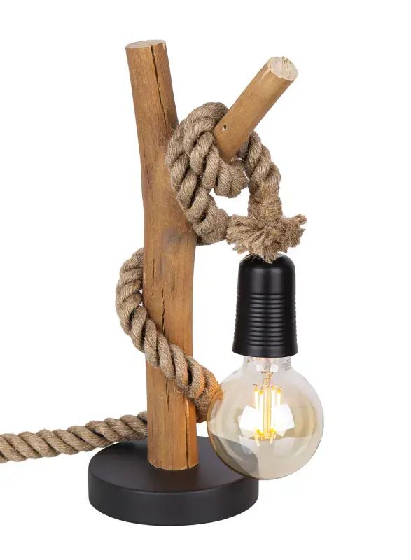 Globo Tischleuchte Nerida Ø 15 x 40 cm natur