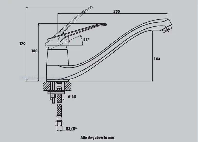 Primaster Küchenarmatur Mannheim verchromt
